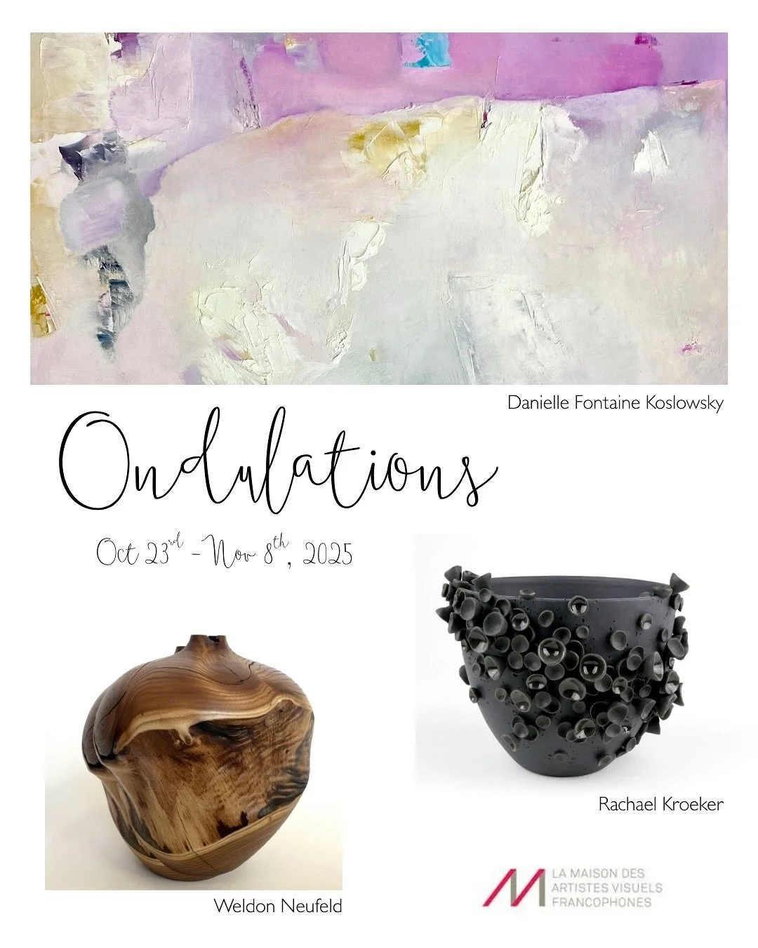So I have been pretty quiet on here lately, as these last 6 weeks have been absolute bonkers&hellip; and this is one of the reasons why! 

I am thrilled to be in an upcoming group exhibition with @daniellefontainekoslowsky.art and @treevival! 

Save 