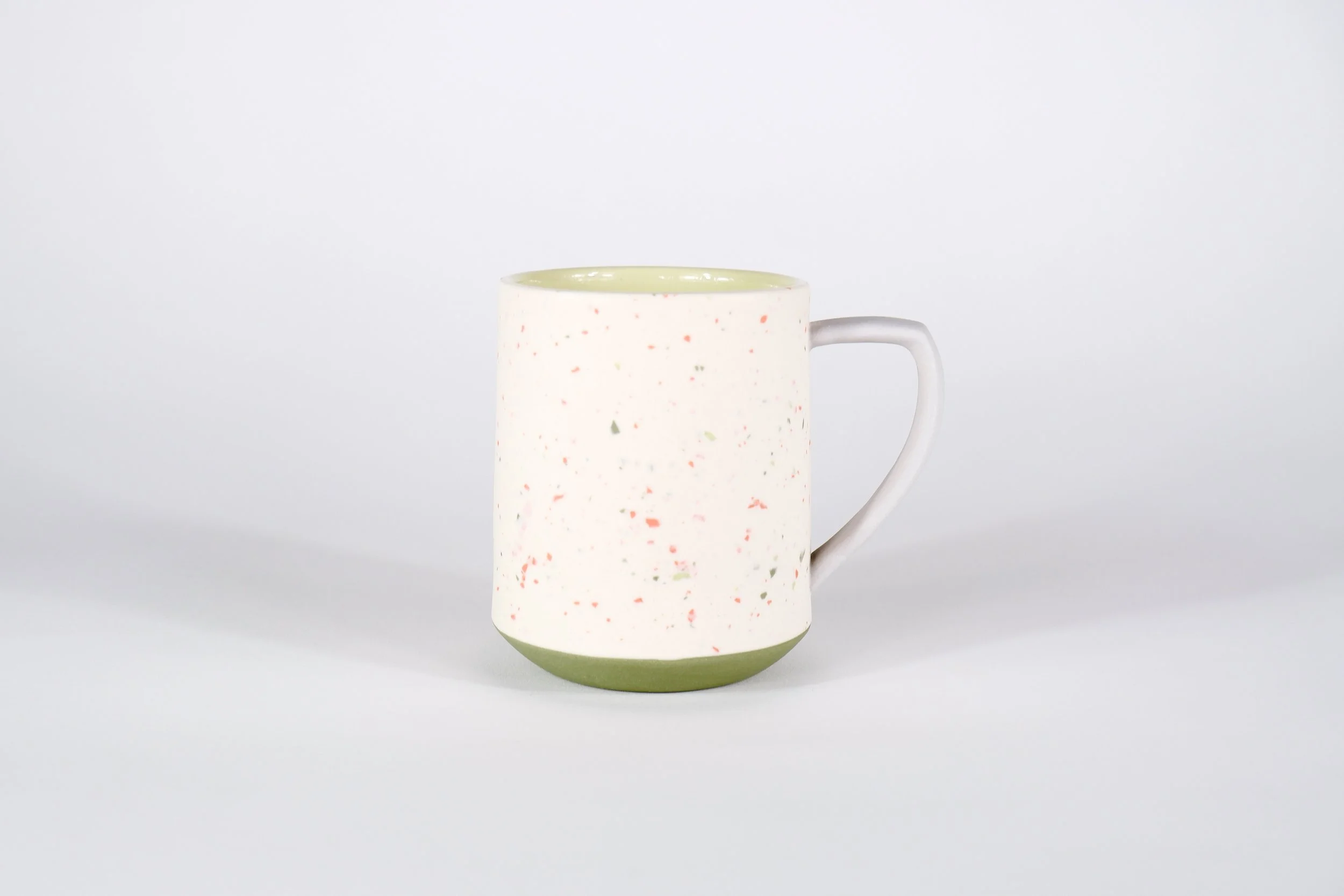 Mixed Confetti Mug - Soft Chartreuse, Evergreen and Lavender