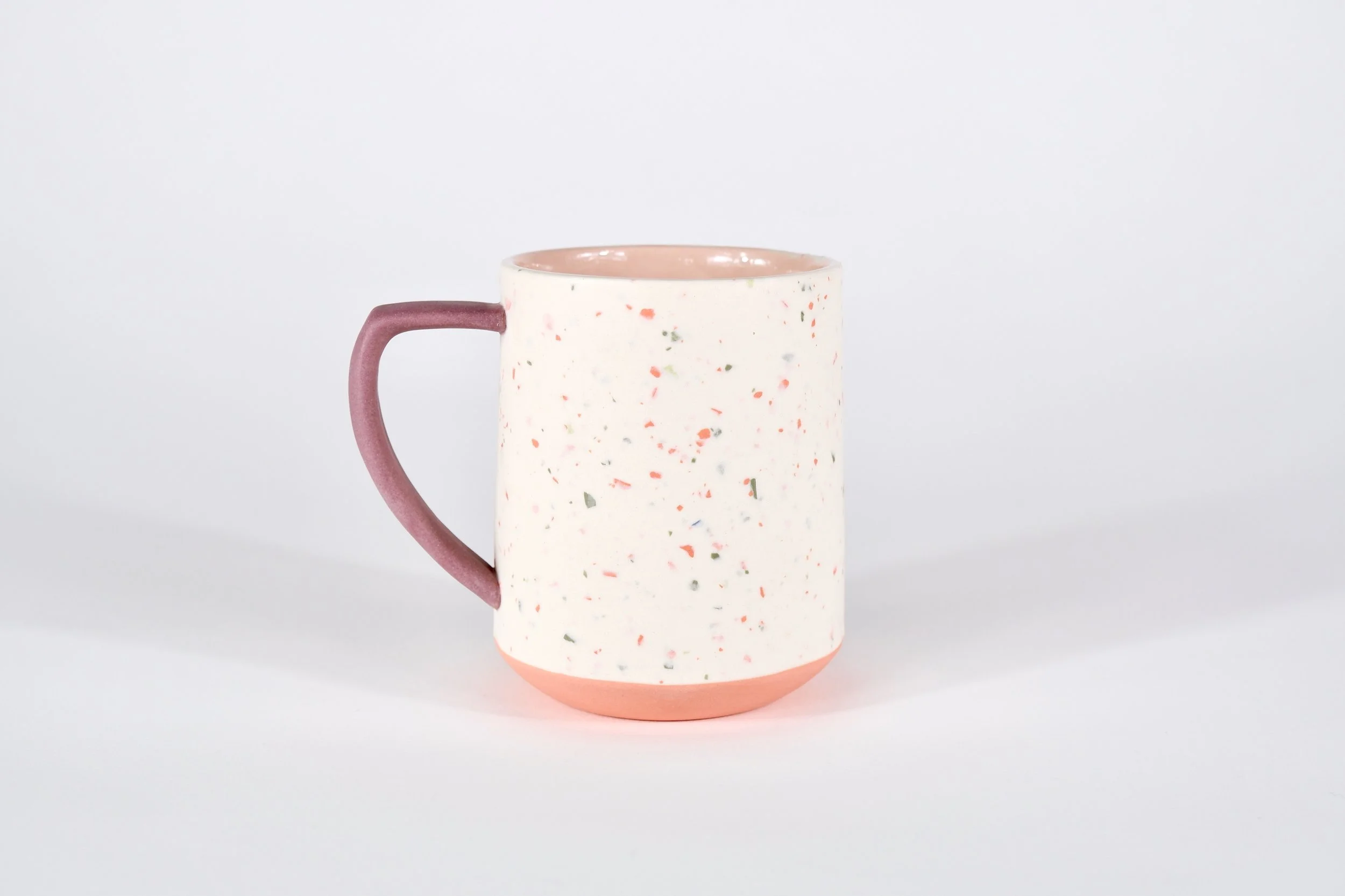 Mixed Confetti Mug - Coral, Pink & Fuchsia
