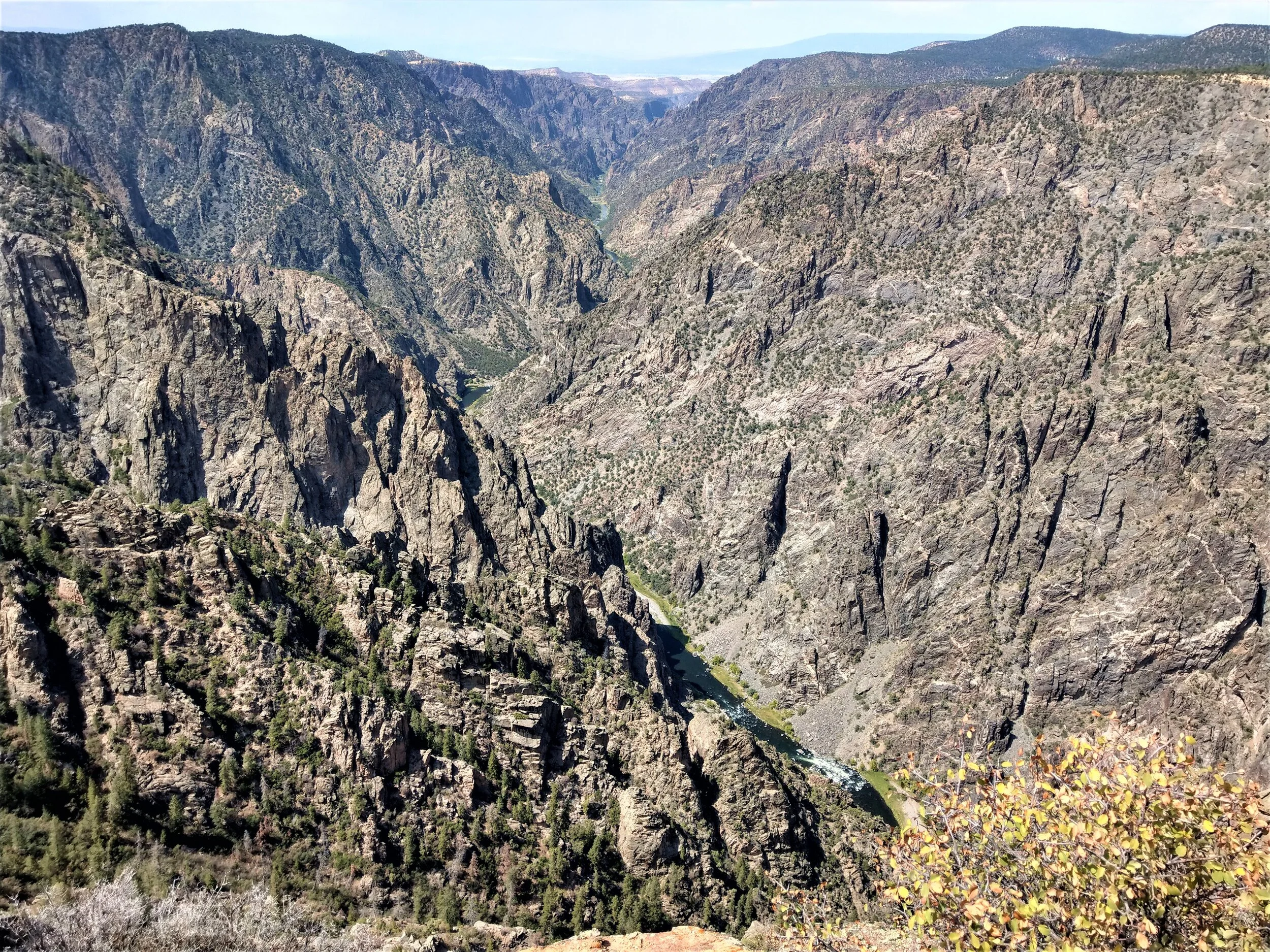 south rim black canyon gunnison sunset view