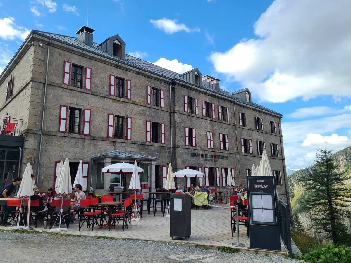 A refuge and restaurant at Montenvers in Chamonix
