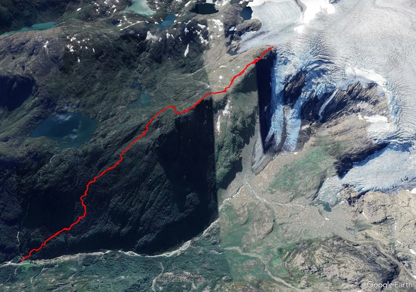 A GPS view of the Reinanuten hike in Norway