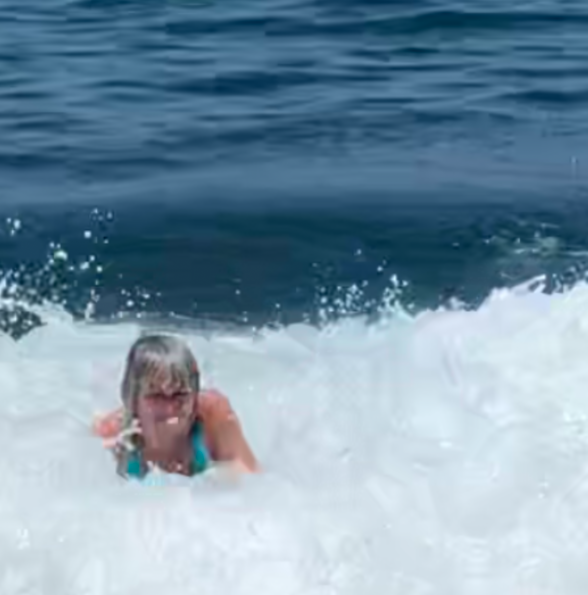 Facing fear on a boogie board 
