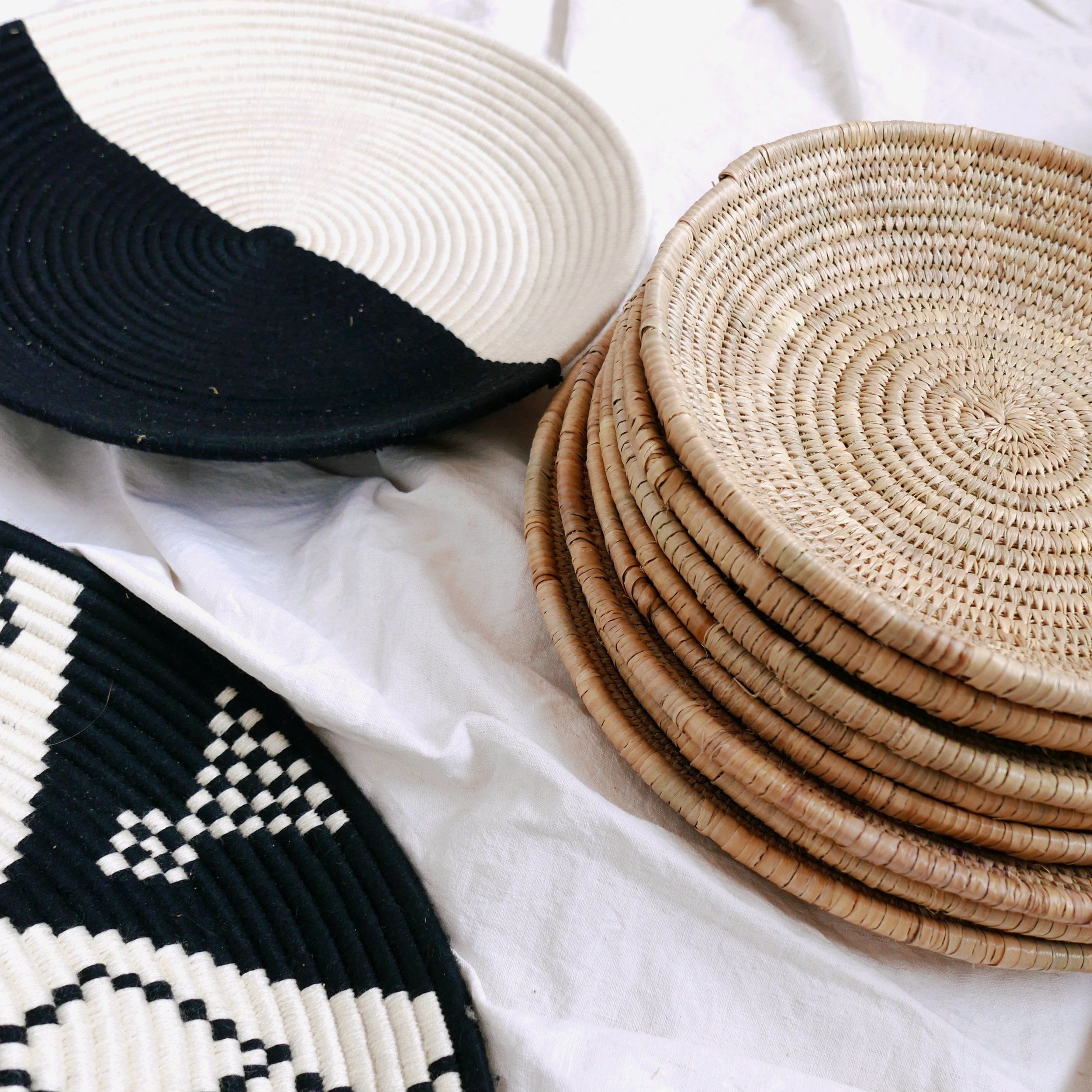 PANIER BERBERE OSIER - naturel