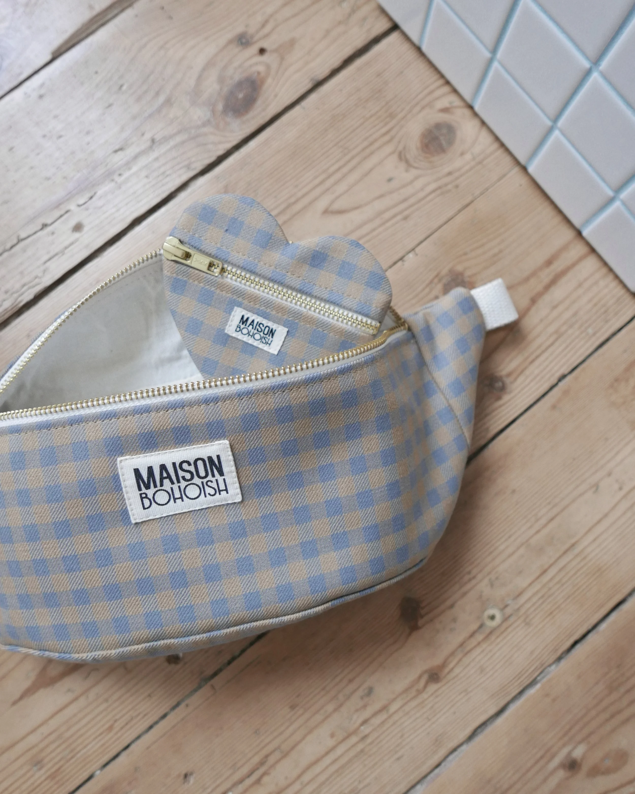 SAC BANANE - VICHY PASTEL