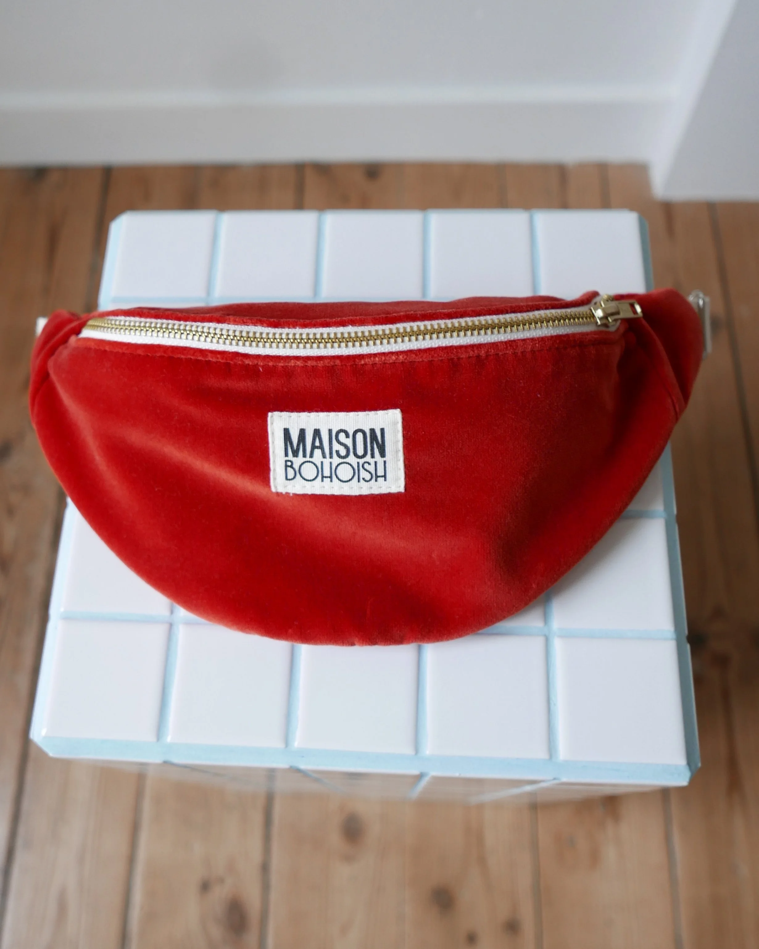 SAC BANANE -ROUGE COQUELICOT