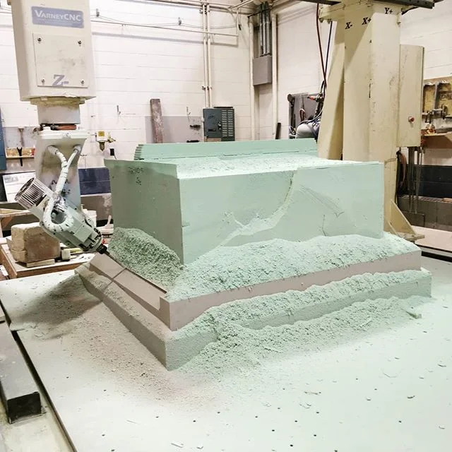 Big chunk o' foam. This is how it looked a few days ago. We'll post an after picture when it's done.
