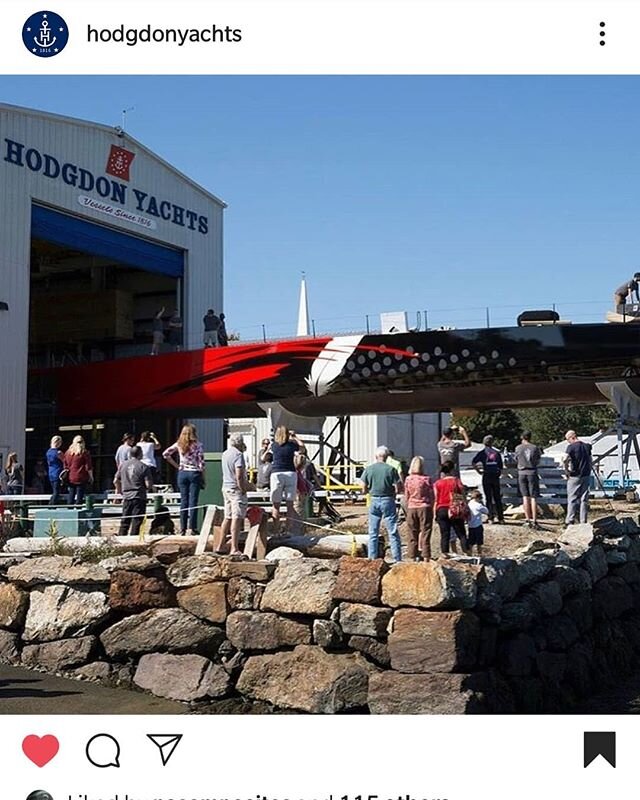 Congratulations to @teamcomanche on their Sydney to Hobart win! Another proud moment also for the @hodgdonyachts team who constructed her. Comanche was very important to much of Maine's boat building community, present company included.