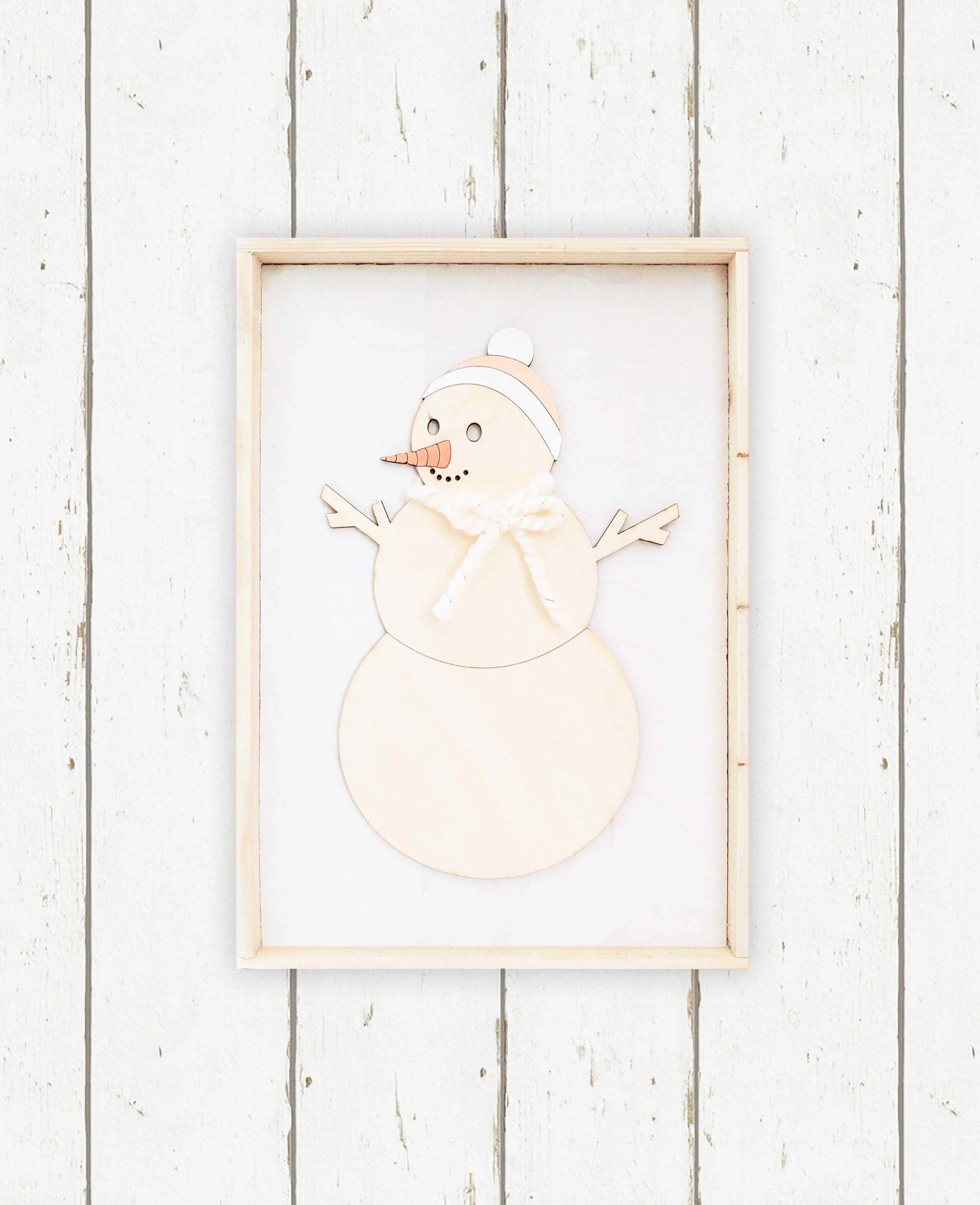 Wholesale + Wood Snowman + Bow (Quantity of 5)