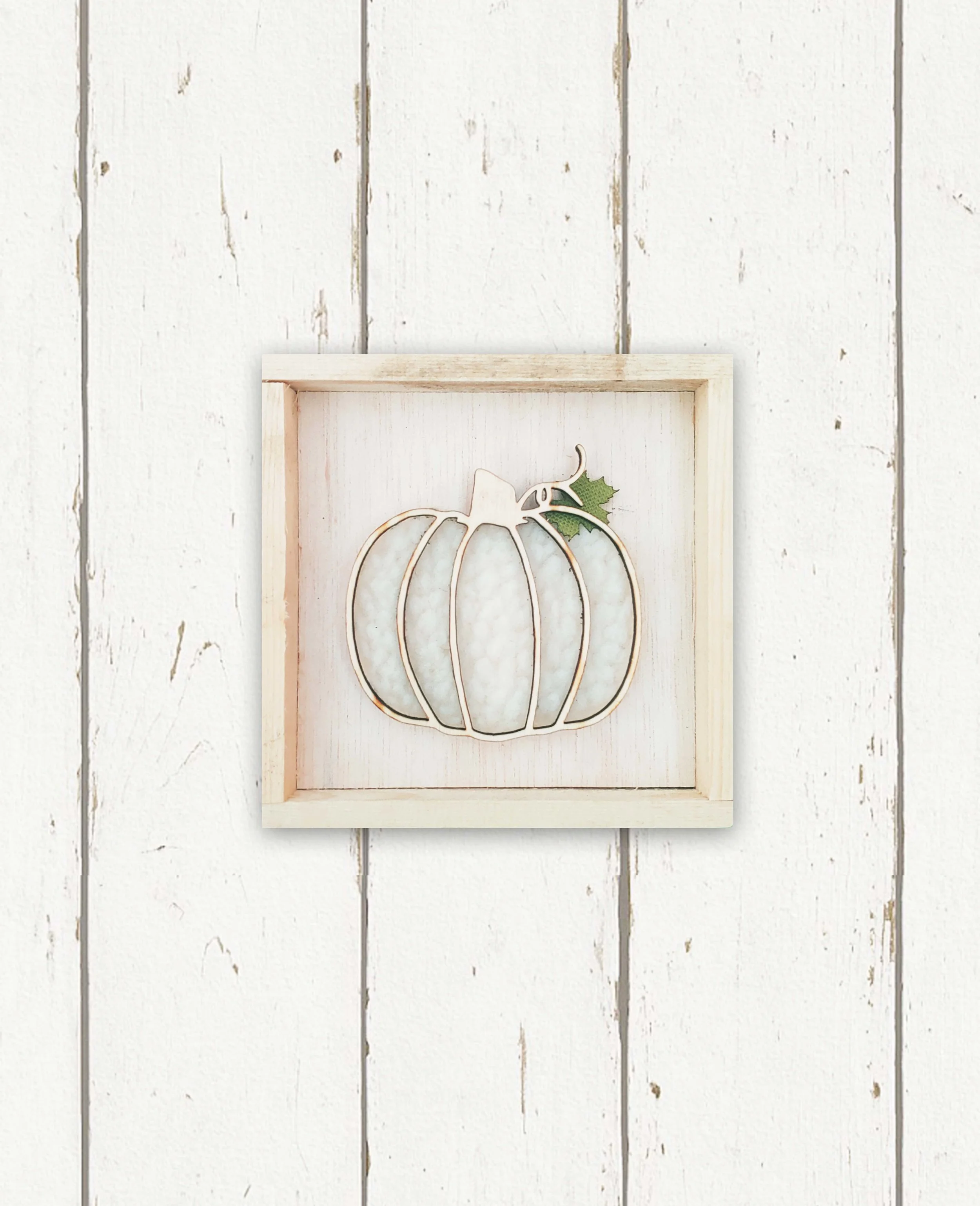 Mini Shearling Pumpkin + Shelf Sitter