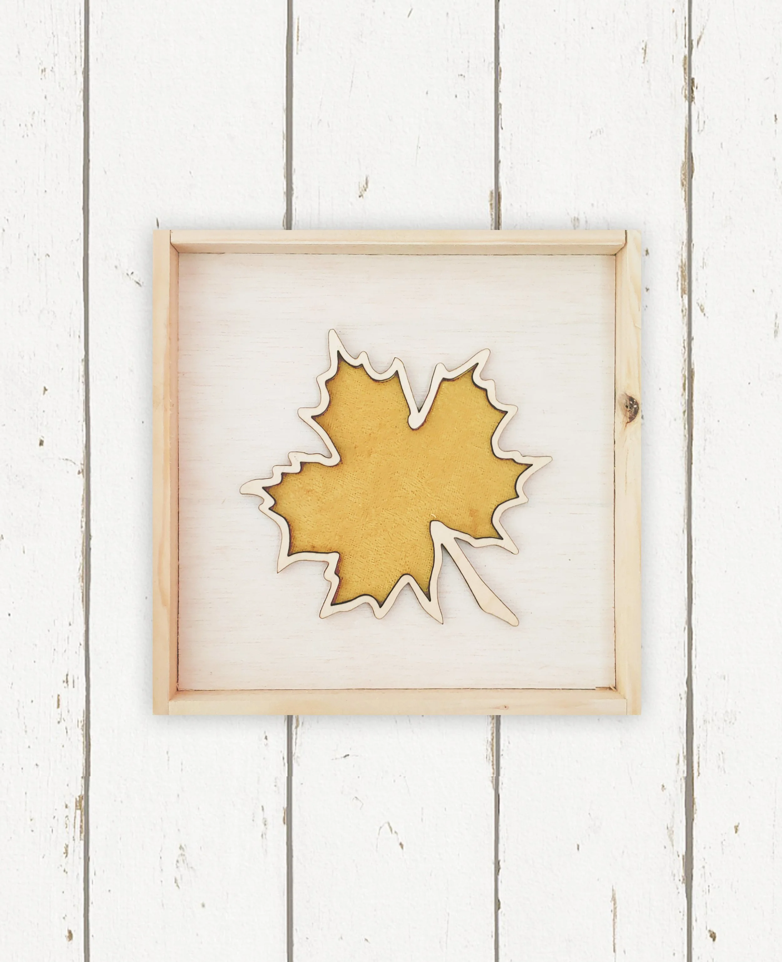 Gold Velvet Leaf + Shelf Sitter