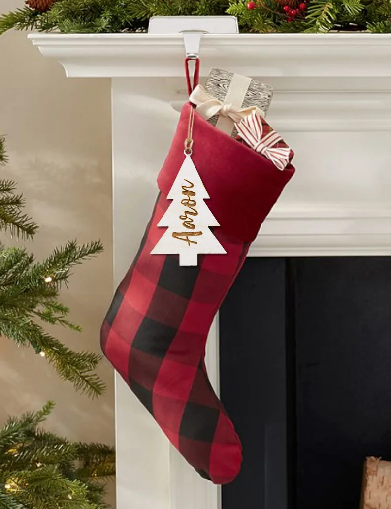 Tree Stocking Tag (Personalized)  