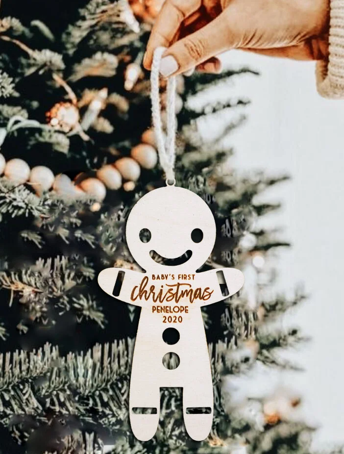 Baby's First Christmas Gingerbread Ornament (Personalized) 