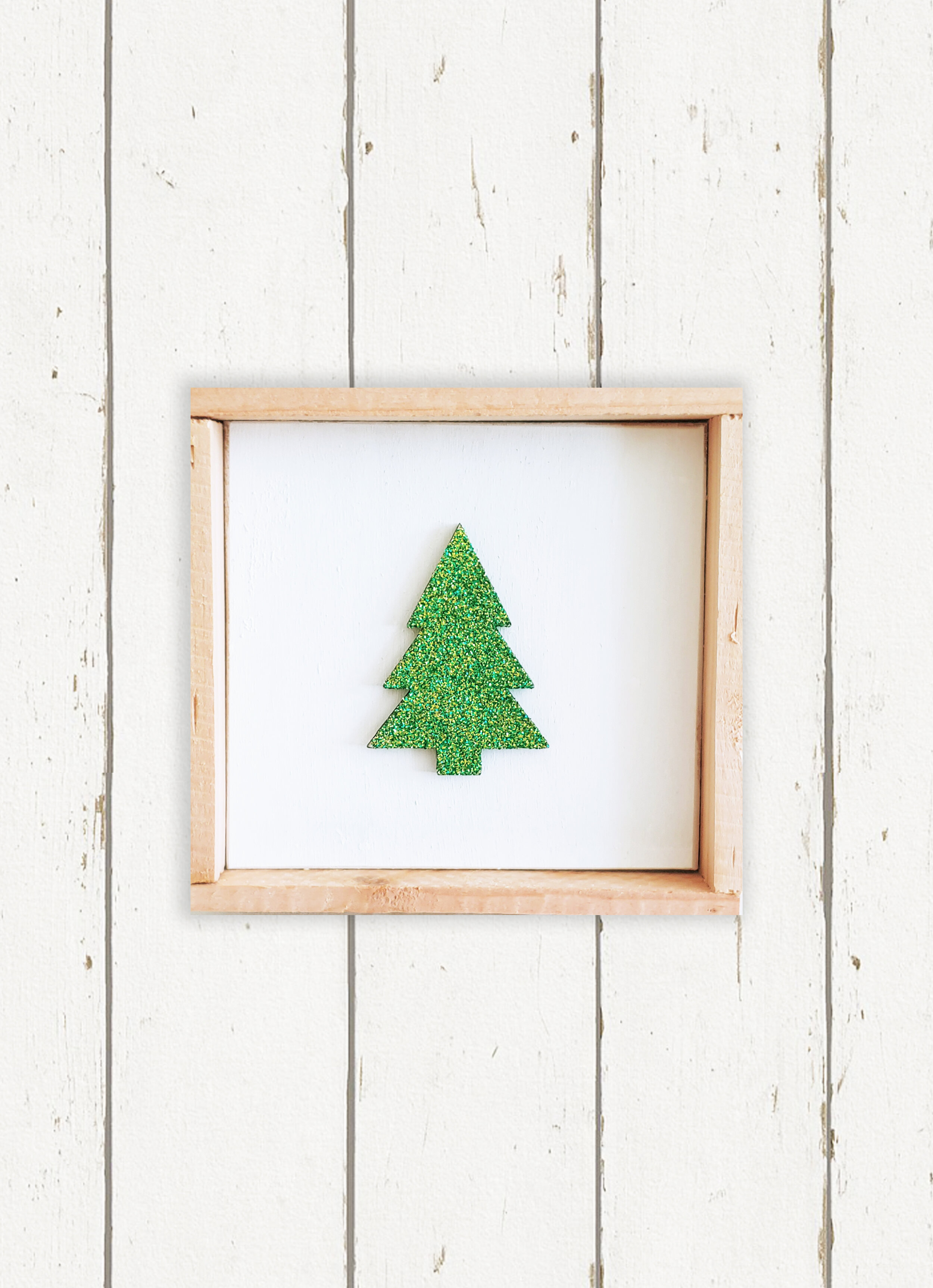 Winter Glitter Evergreen Tree + Mini