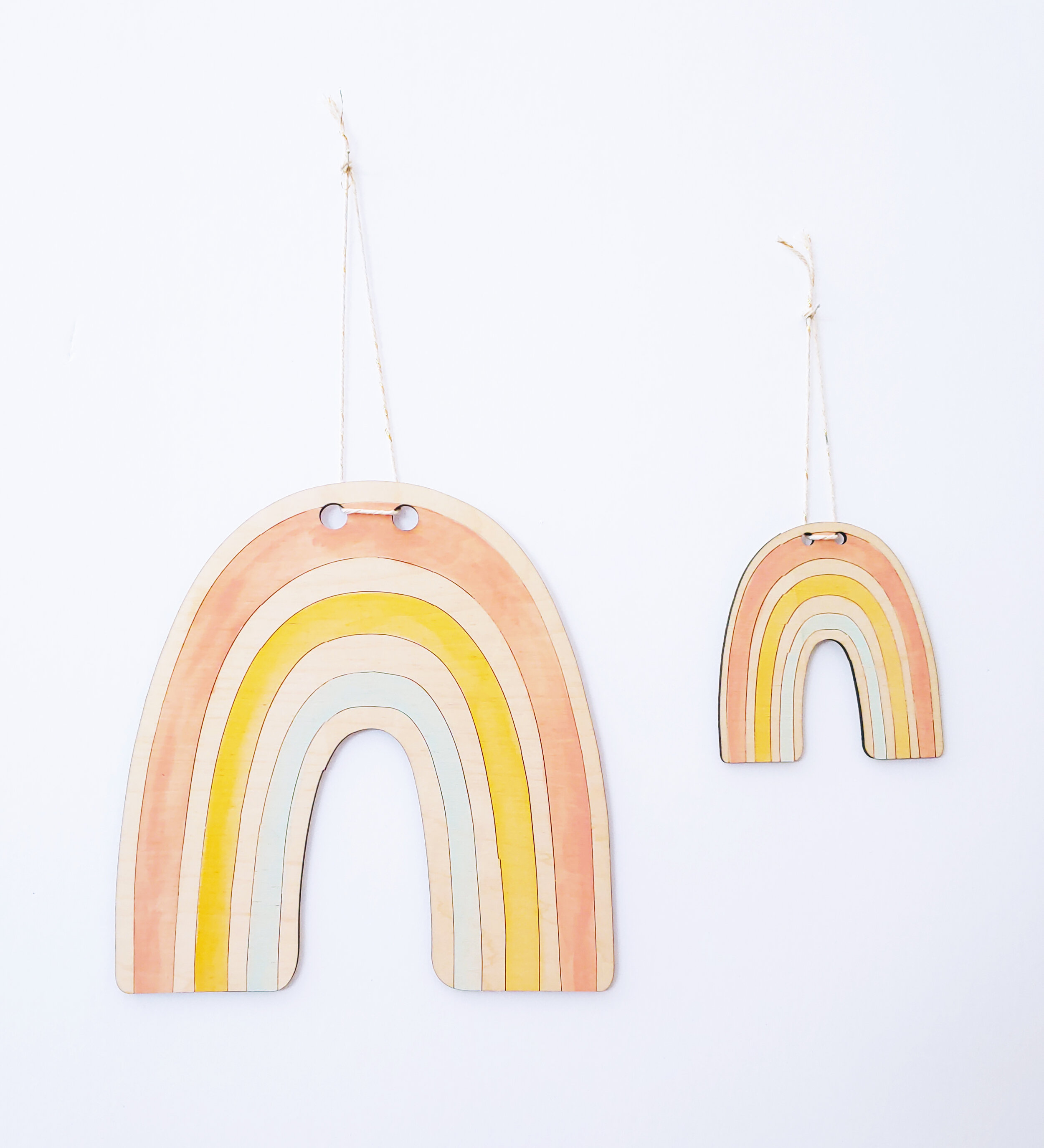 Wholesale + Hand Painted Rainbow Wall Hanging (Quantity of 8)