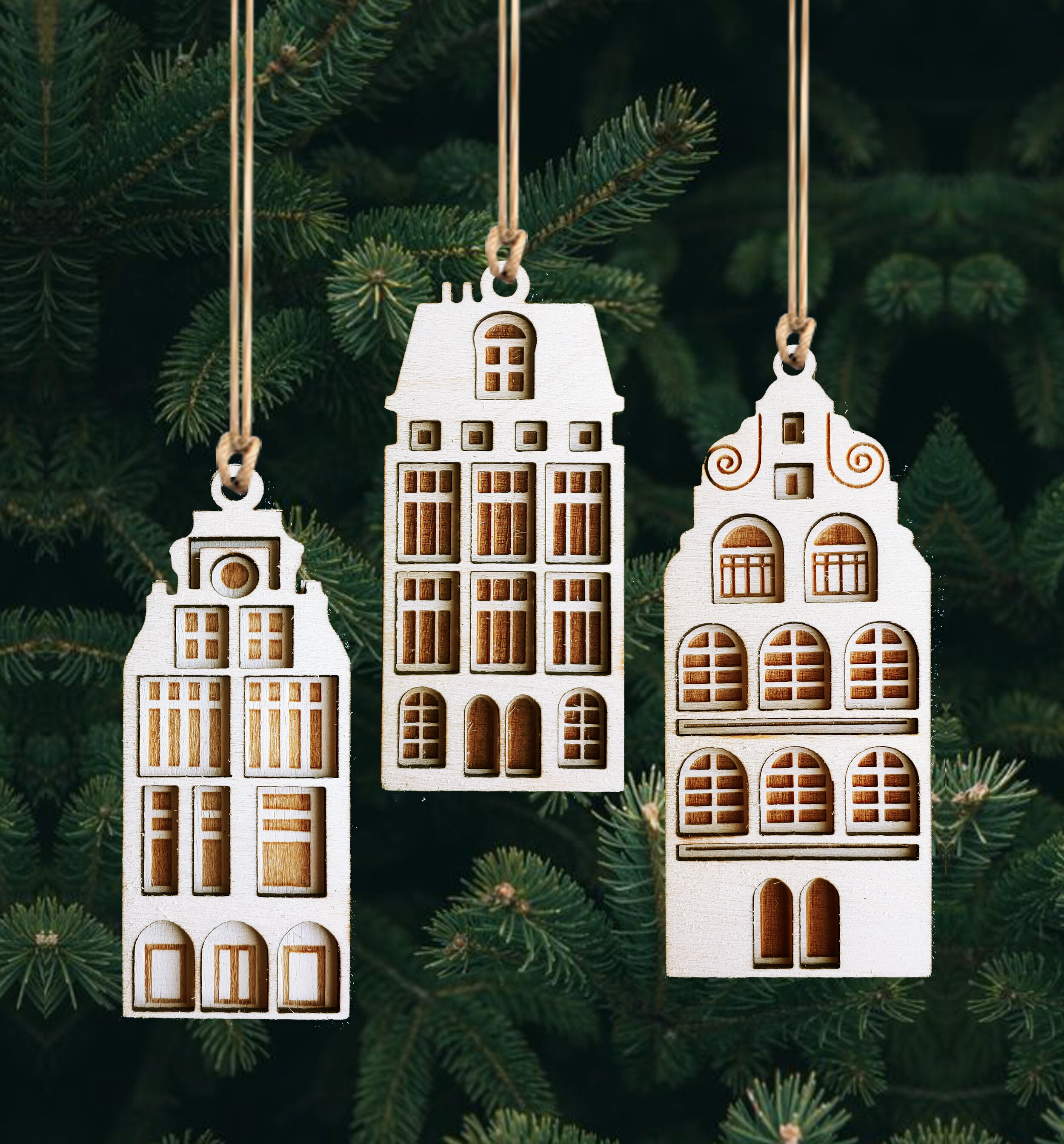 Layered Dutch House Set (Quantity of 10) 