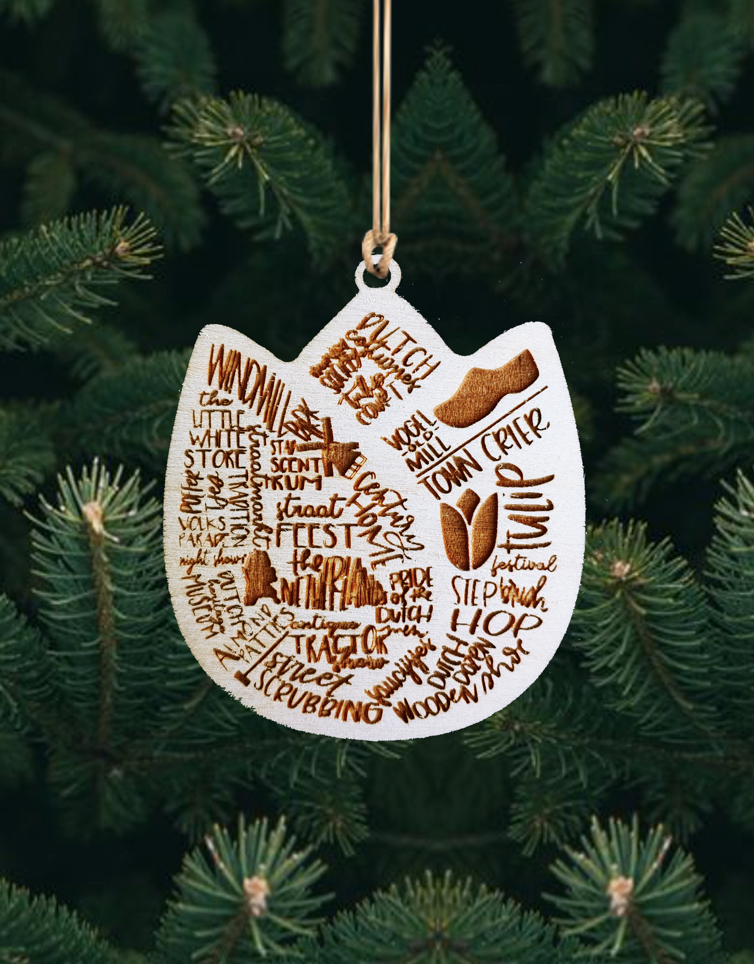 Orange City Tulip Ornament (Quantity of 15)