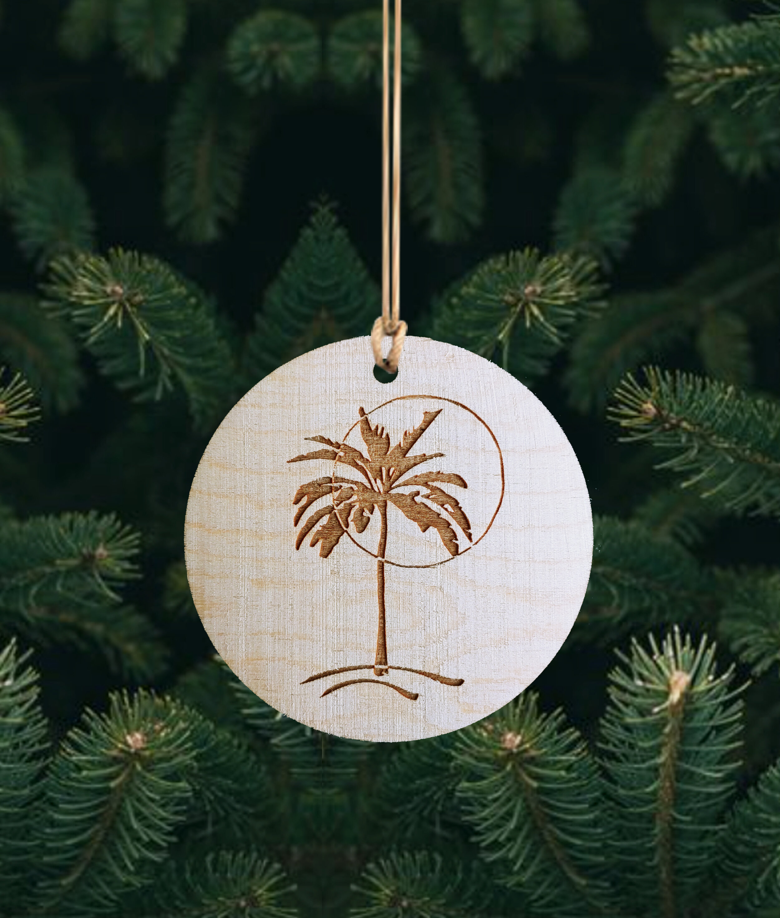 Palm Tree Ball Ornament (Quantity of 15)