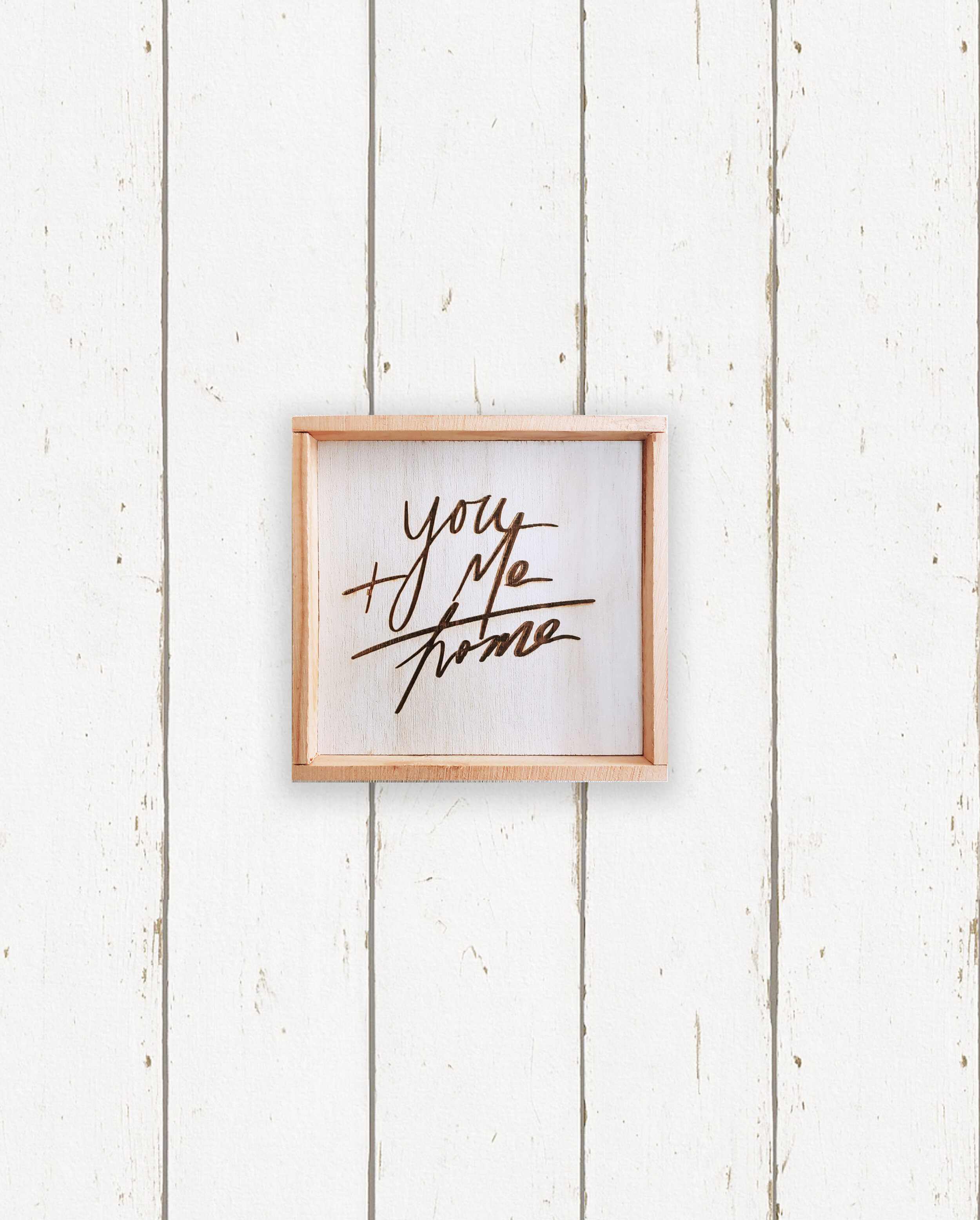 Wholesale + You and Me = Home Sign (Quantity of 6)