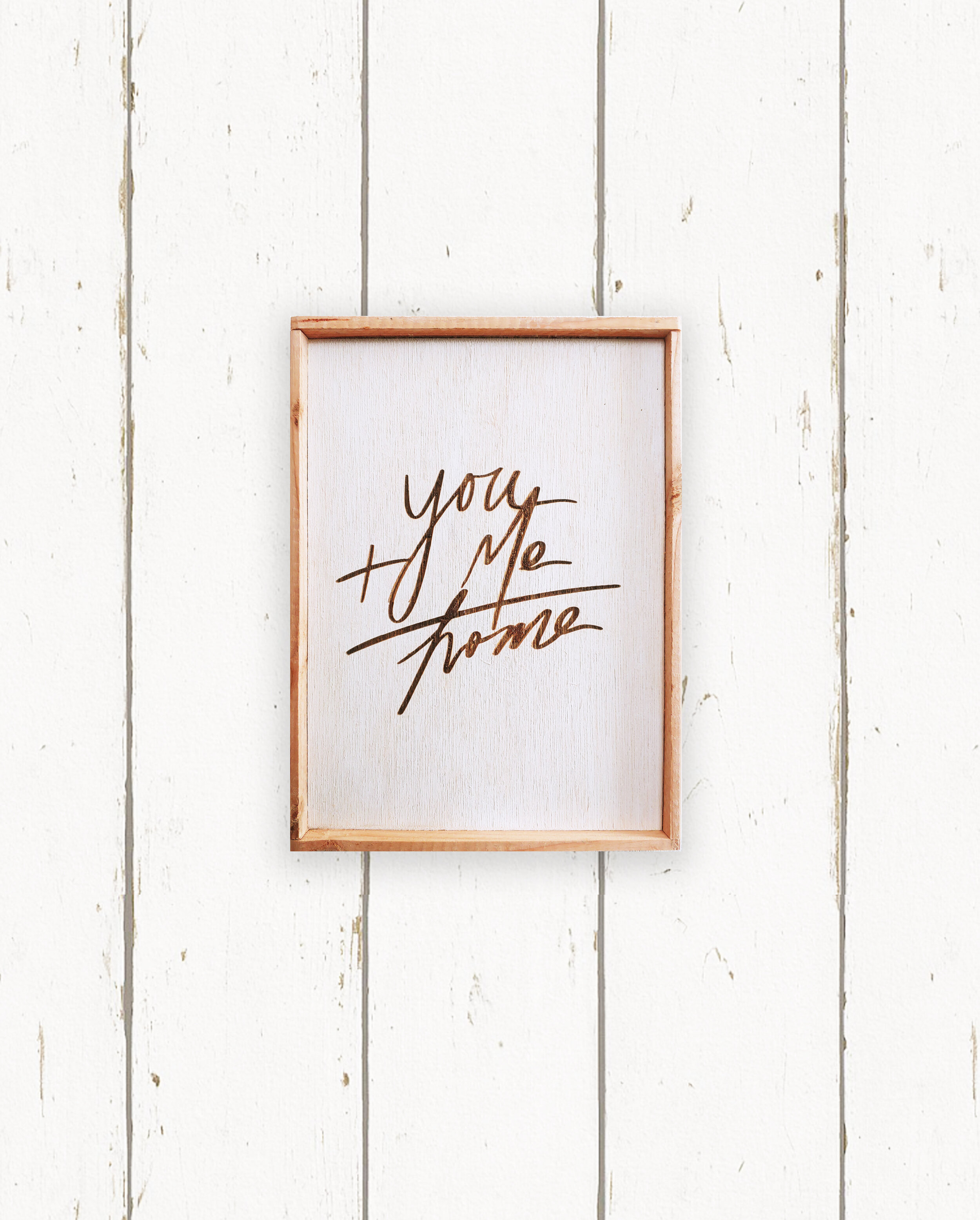 Wholesale + Large You and Me = Home Sign (Quantity of 5)