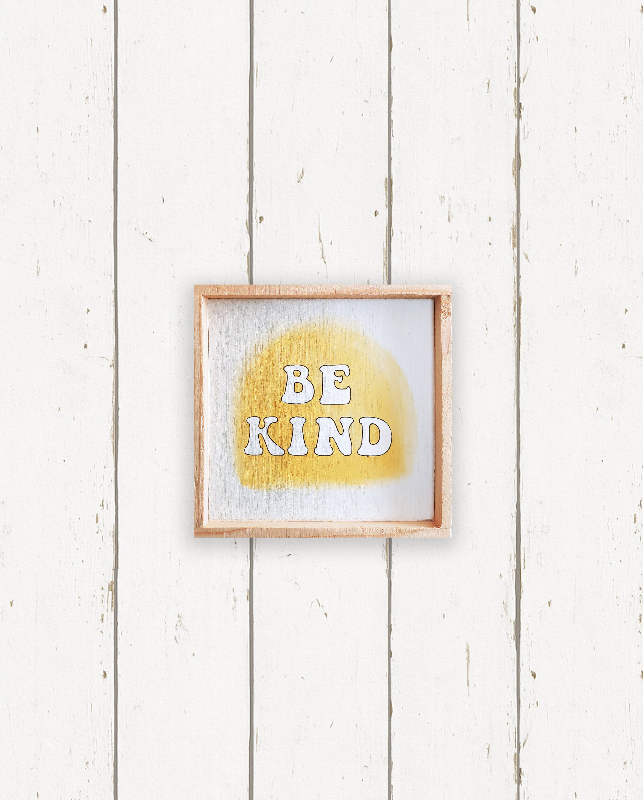 Wholesale + Yellow Arch Be Kind Hand Painted Sign (Quantity of 6)