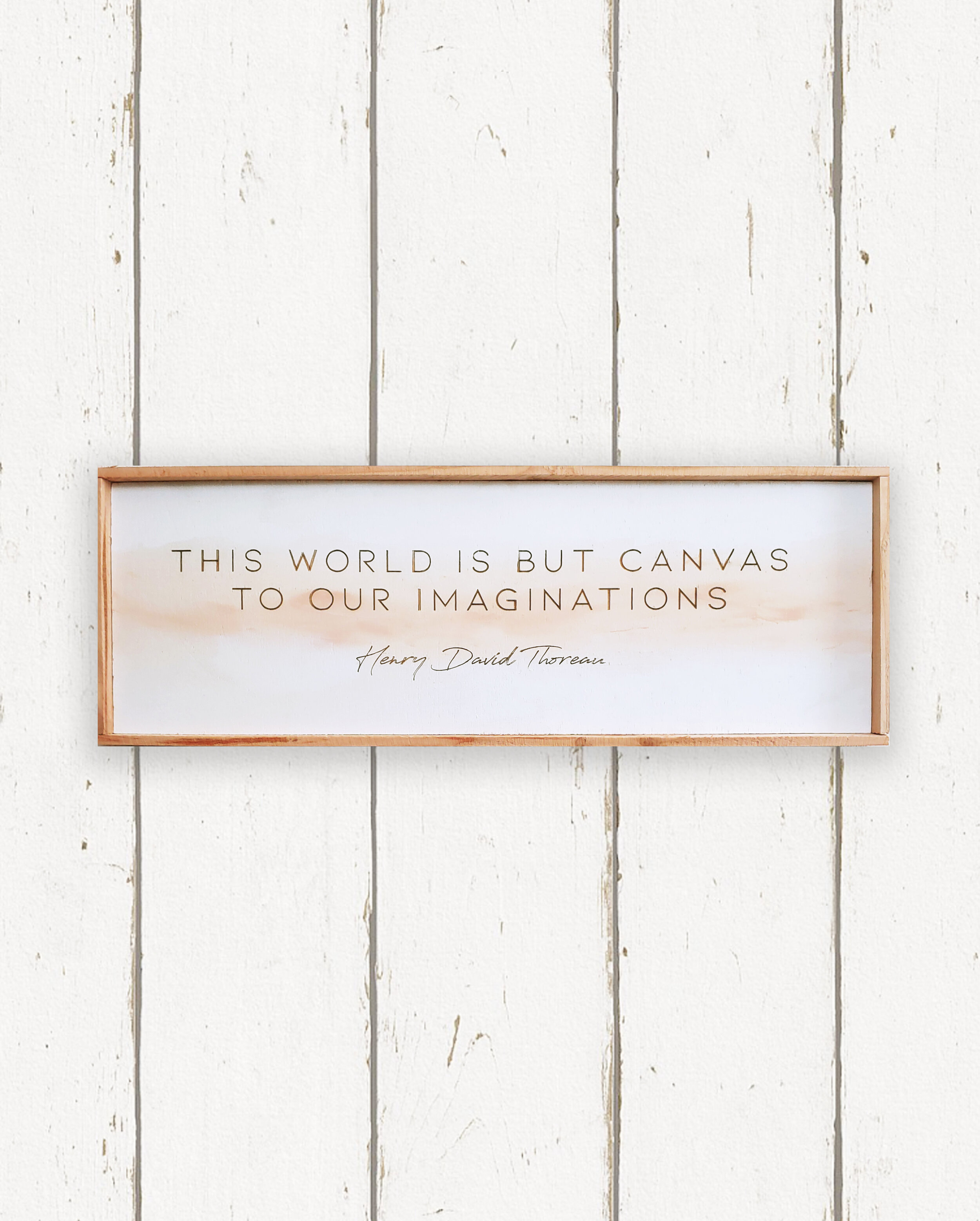 Wholesale + The World is but Canvas to our Imaginations Sign (Quantity of 5)