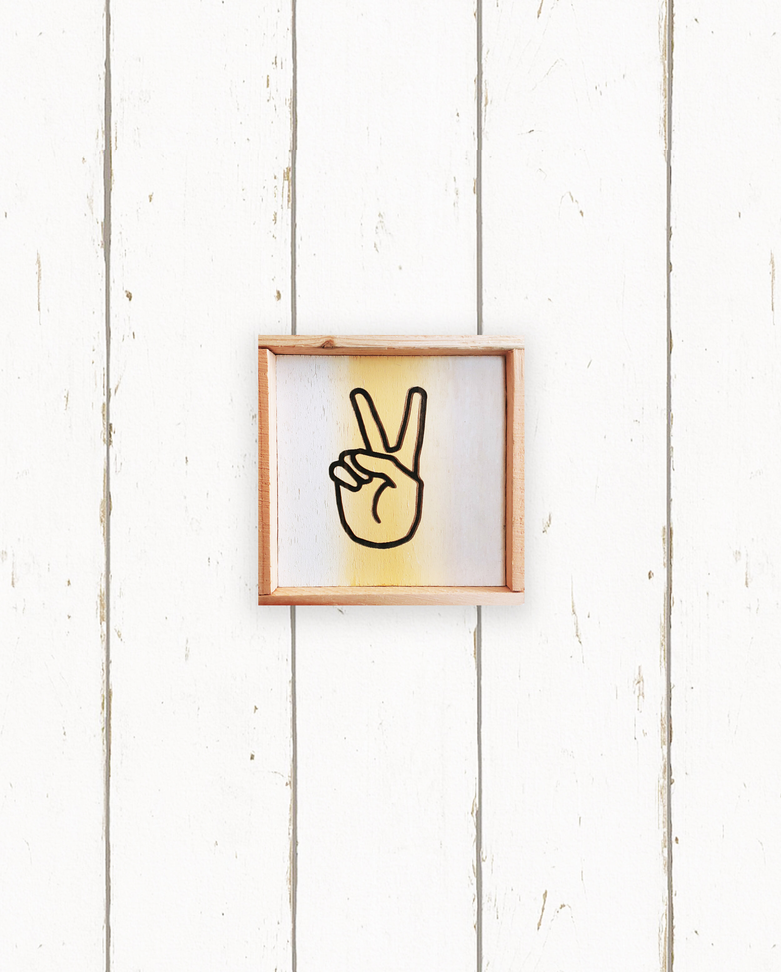 Wholesale + Peace Sign + Sign Language Hand Painted Sign (Quantity of 6)