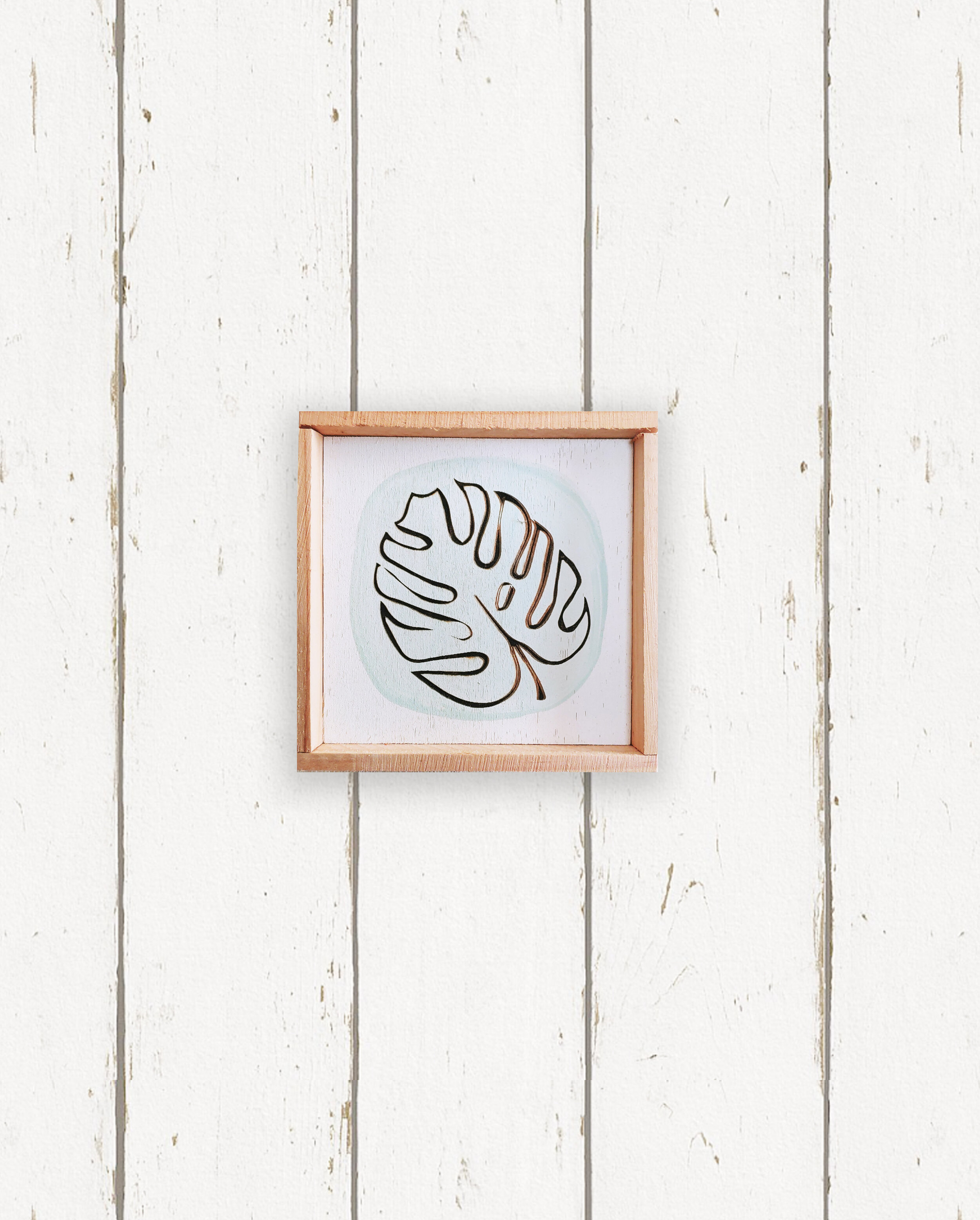 Wholesale + Hand Painted Monstera Leaf Sign (Quantity of 6)