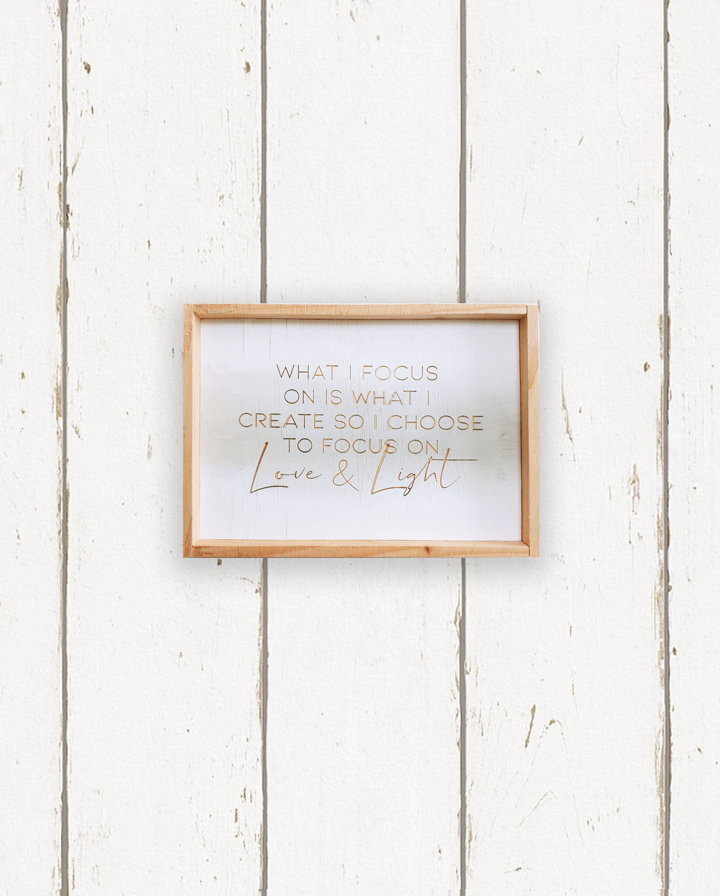 Wholesale + Love and Light Hand Painted Sign (Quantity of 6)