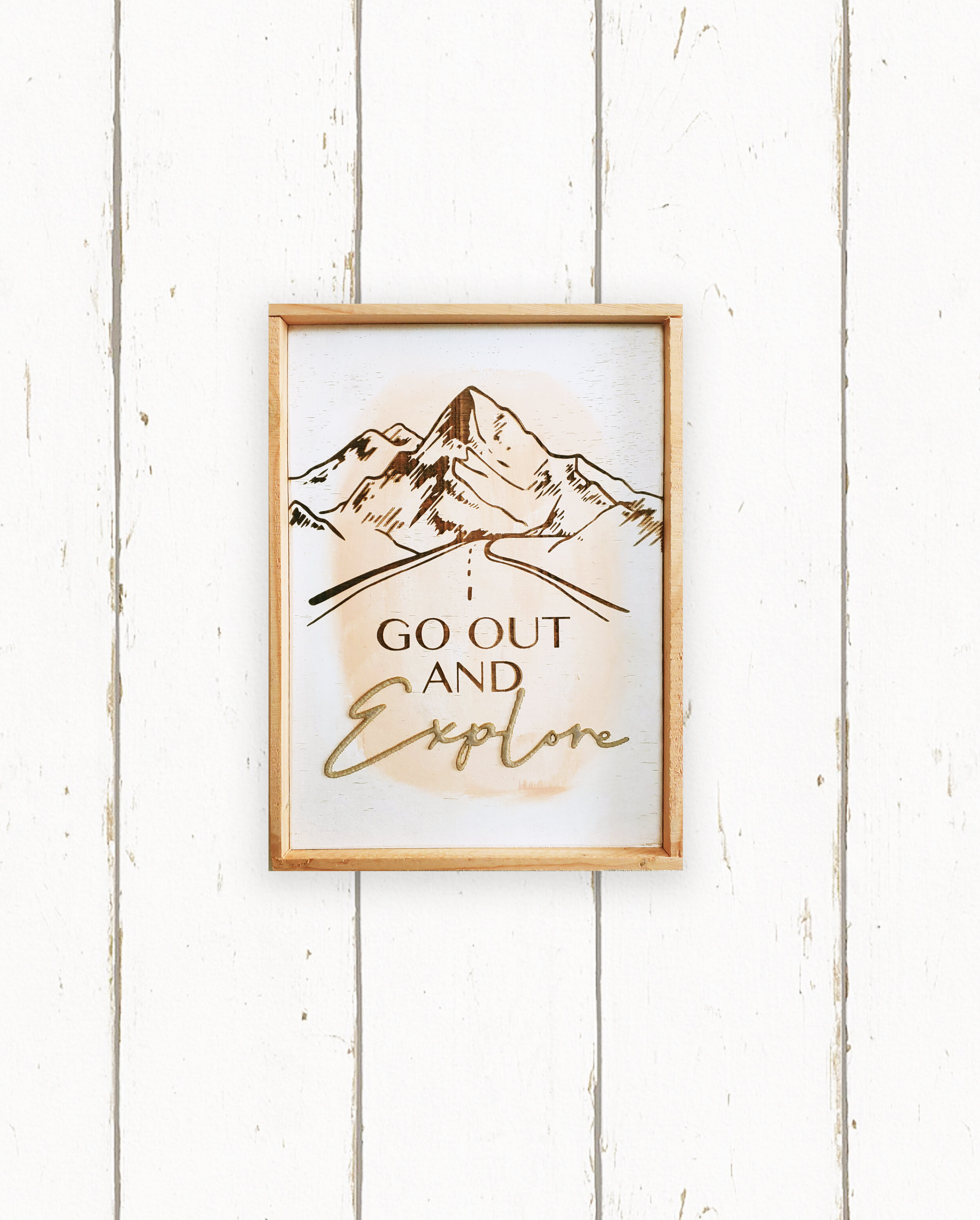 Wholesale + Go Out and Explore Hand Painted Sign (Quantity of 5)