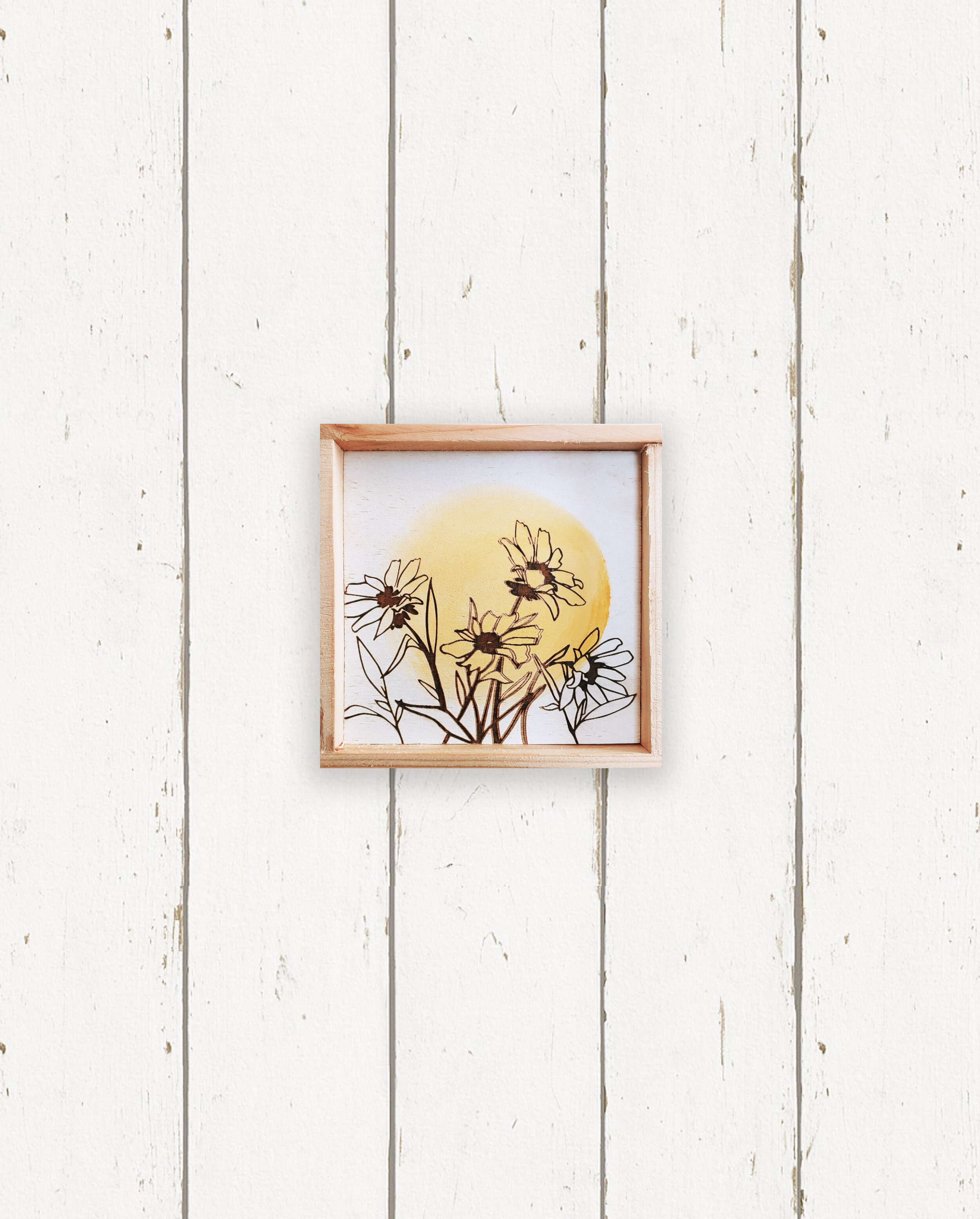 Wholesale + Wildflower Mini Sign Hand Painted (Quantity of 6)