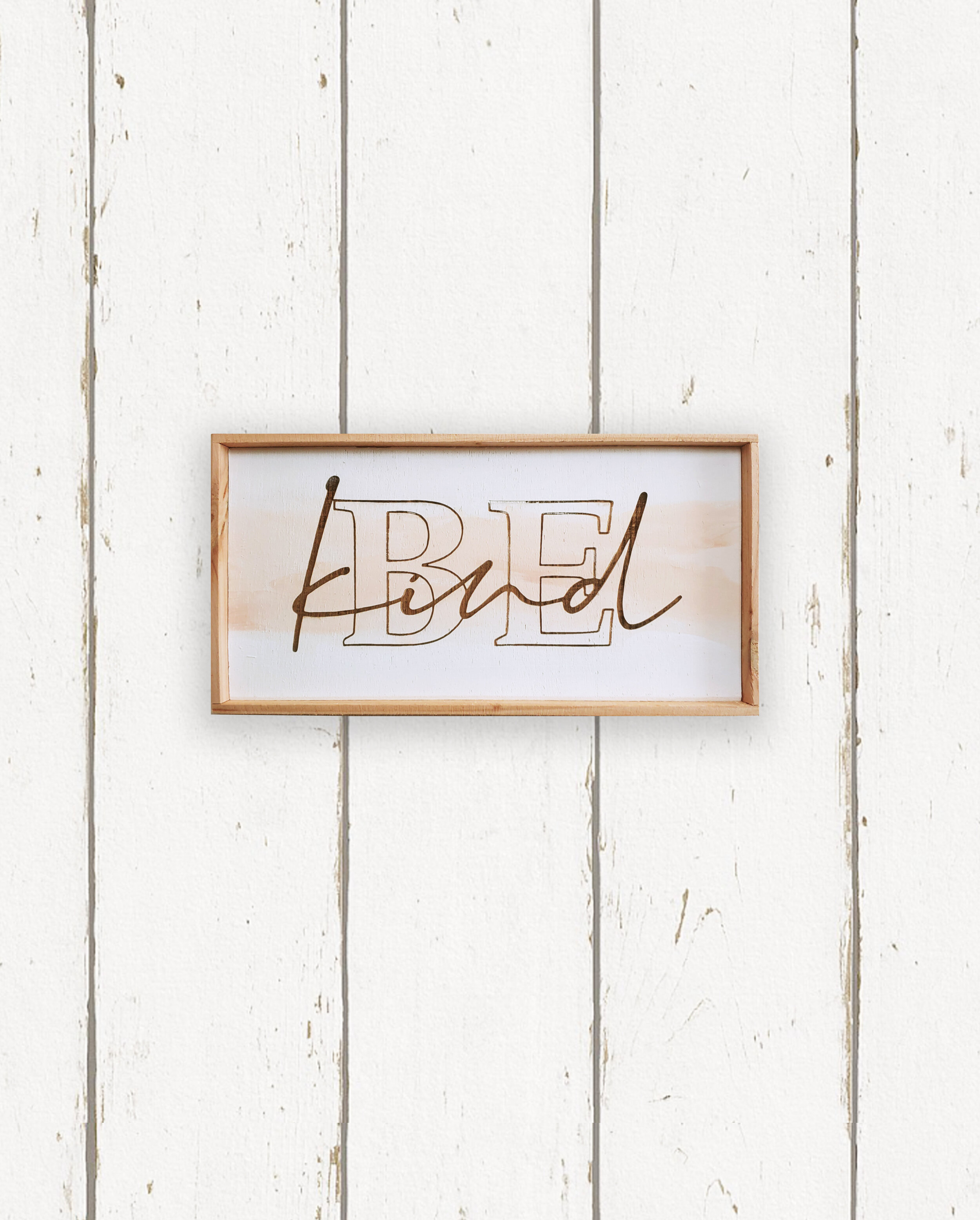 Wholesale + Be Kind Large Taupe Hand Painted Sign (Quantity of 5)
