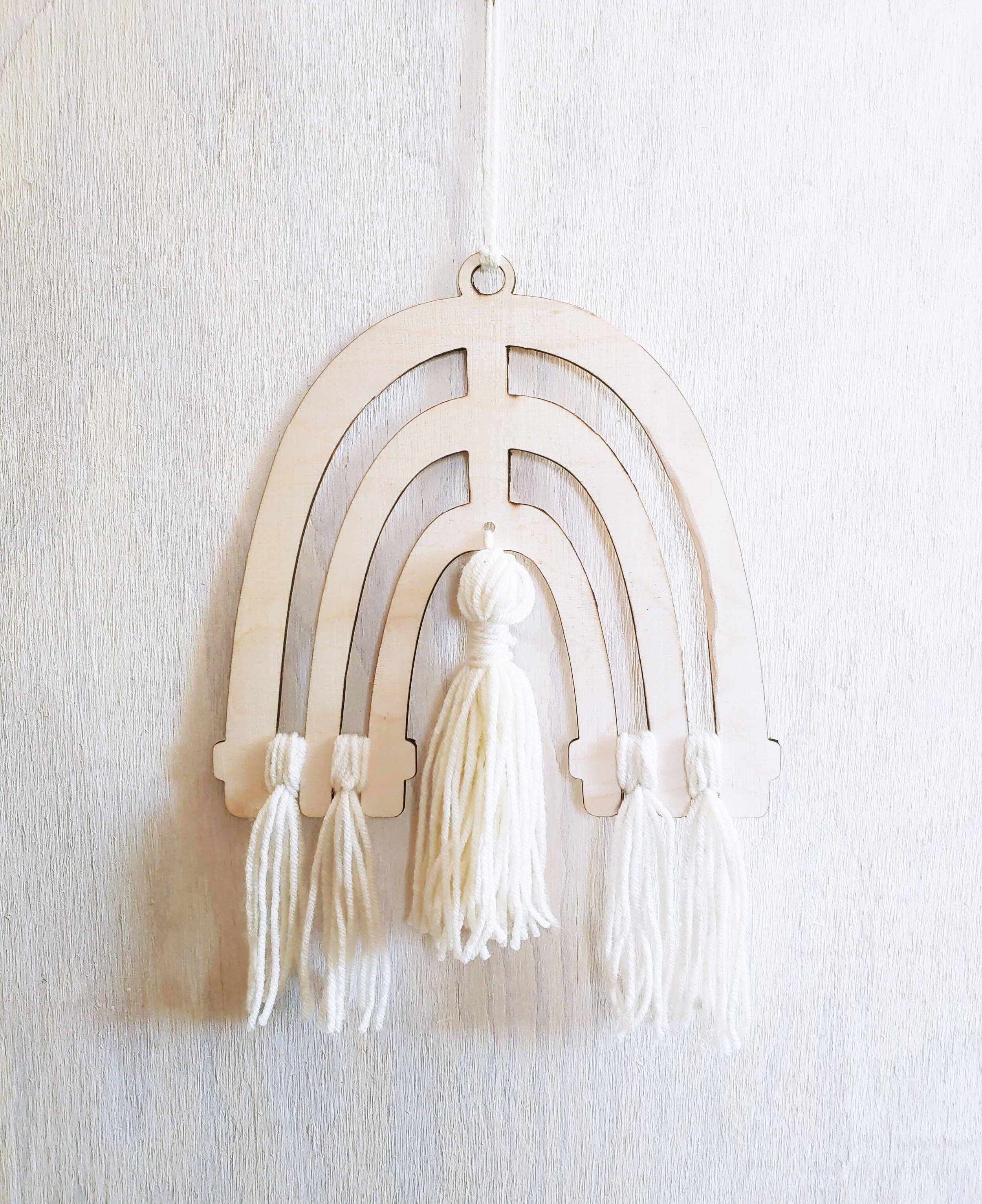 Wholesale + Rainbow Arch Tassel Wall Hanging Large (Quantity of 5)