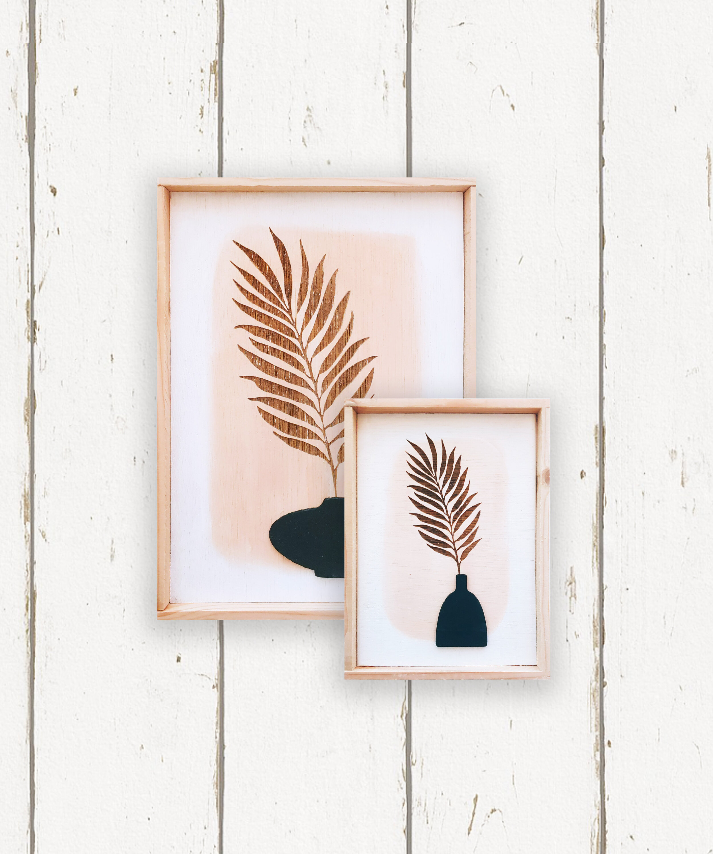 Wholesale + Palm Leaf in a Vase Hand Painted Sign