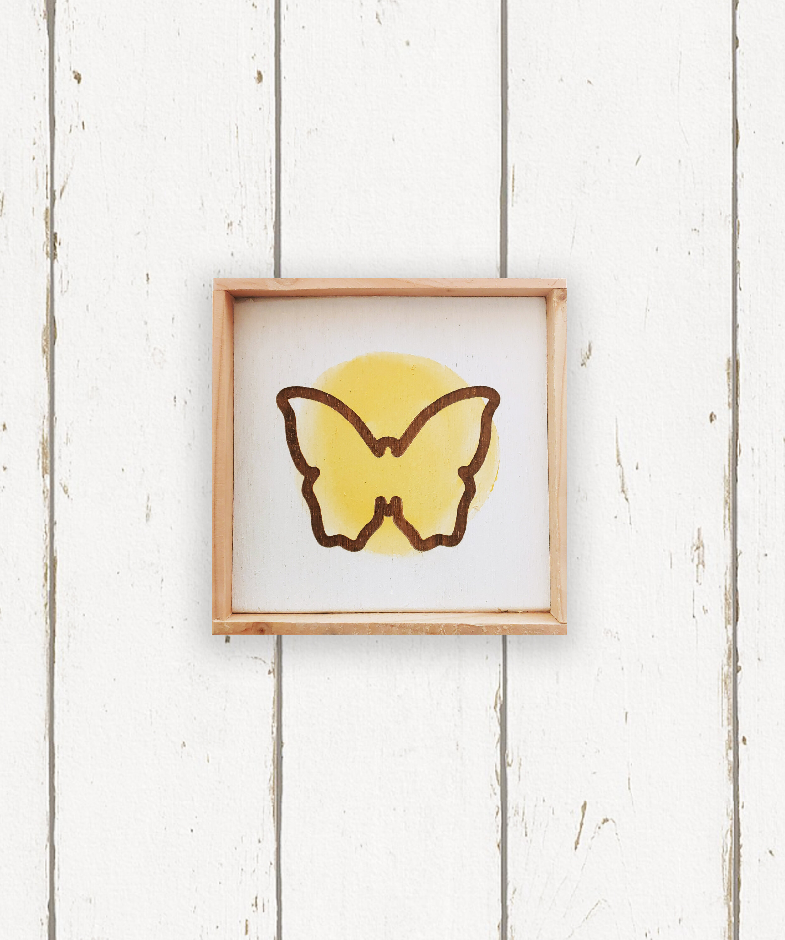 Wholesale + Yellow Wild Butterfly Sign (Quantity of 6)