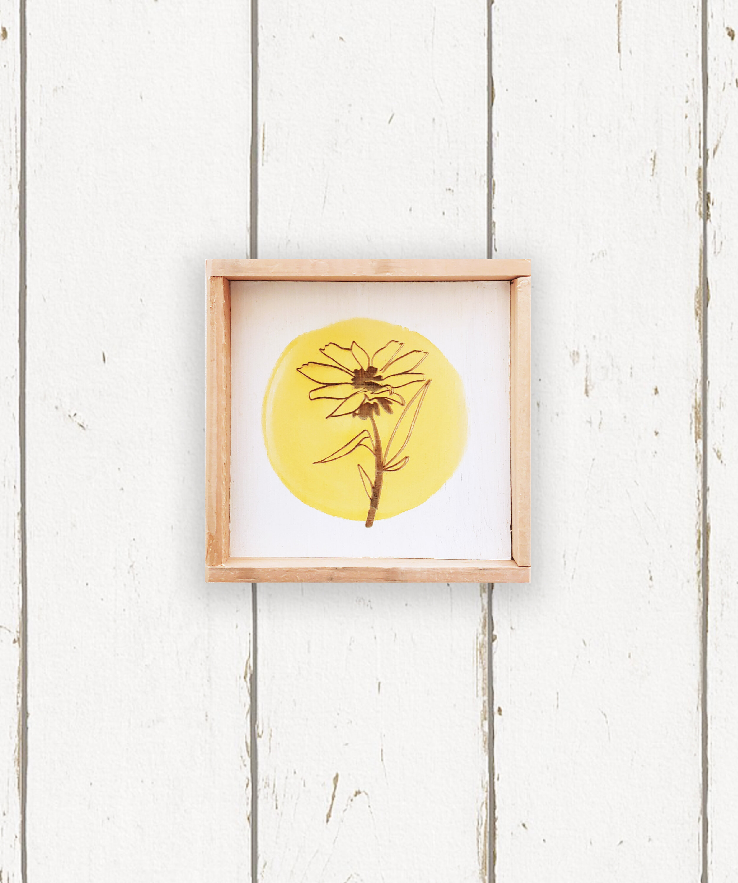 Wholesale + Yellow Wildflower Daisy Sign (Quantity of 6)