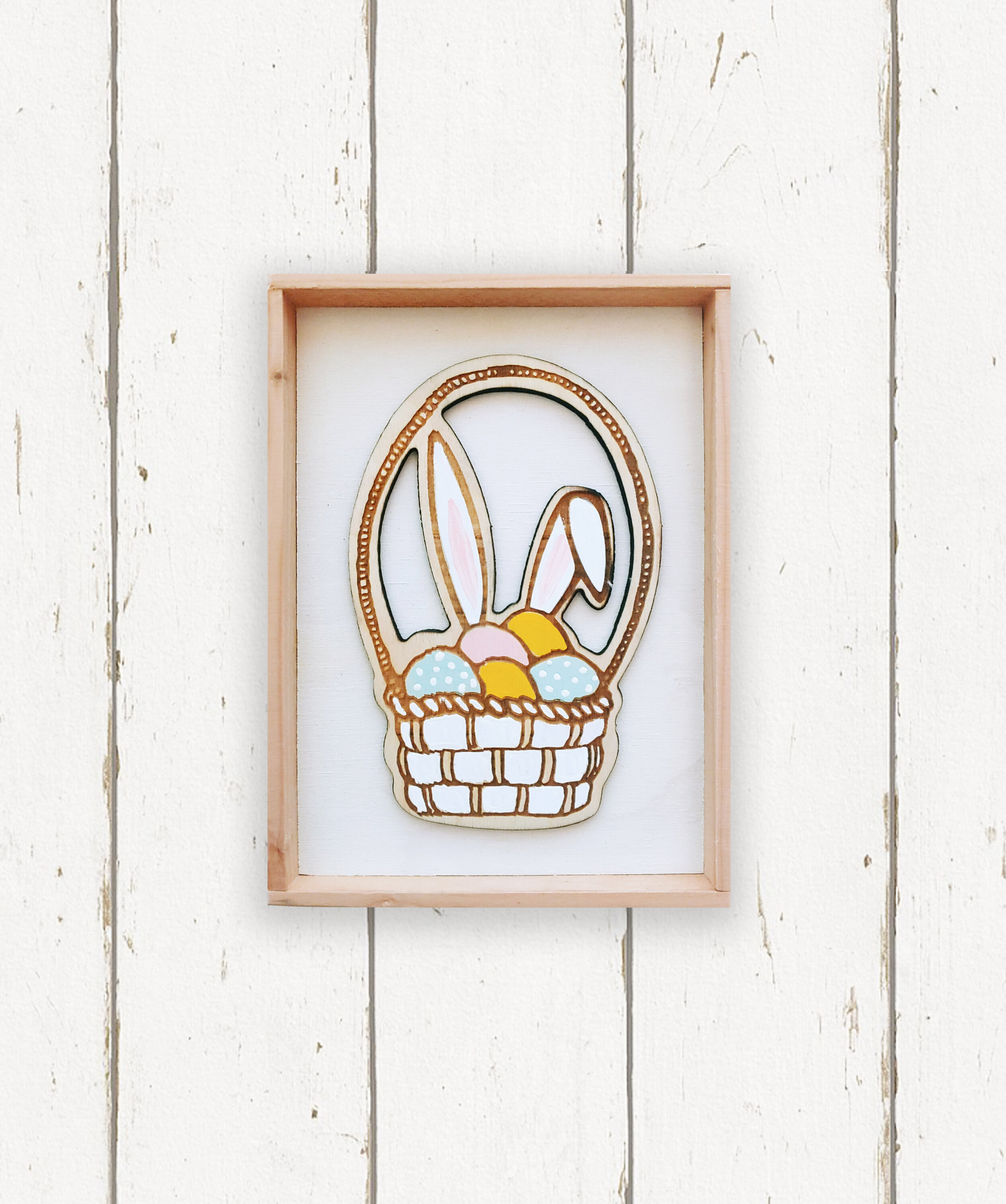 Wholesale + Hand Painted Easter Basket Sign (Quantity of 6)
