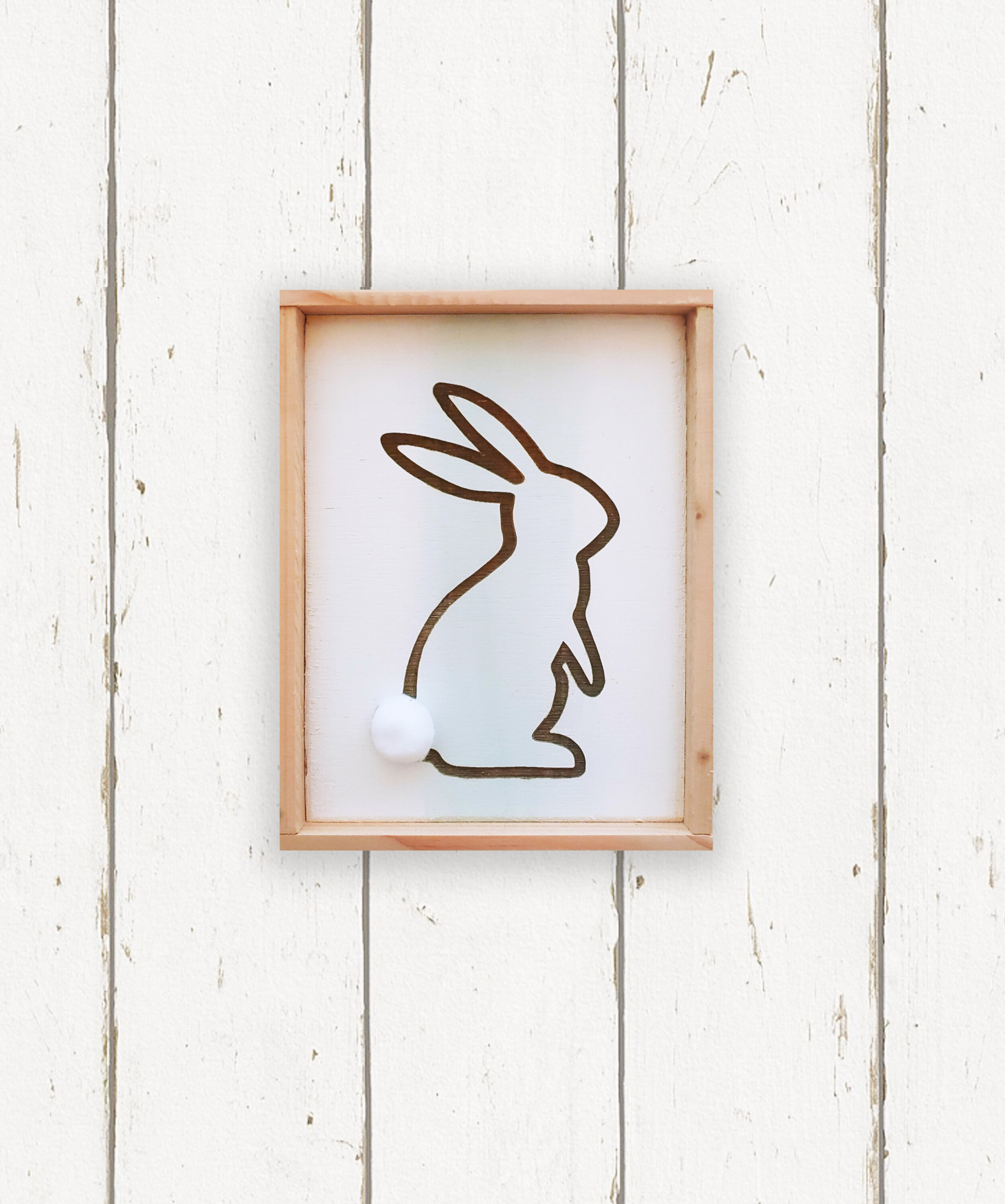 Wholesale + Hand Painted Tall Easter Bunny - Green (Quantity of 6)