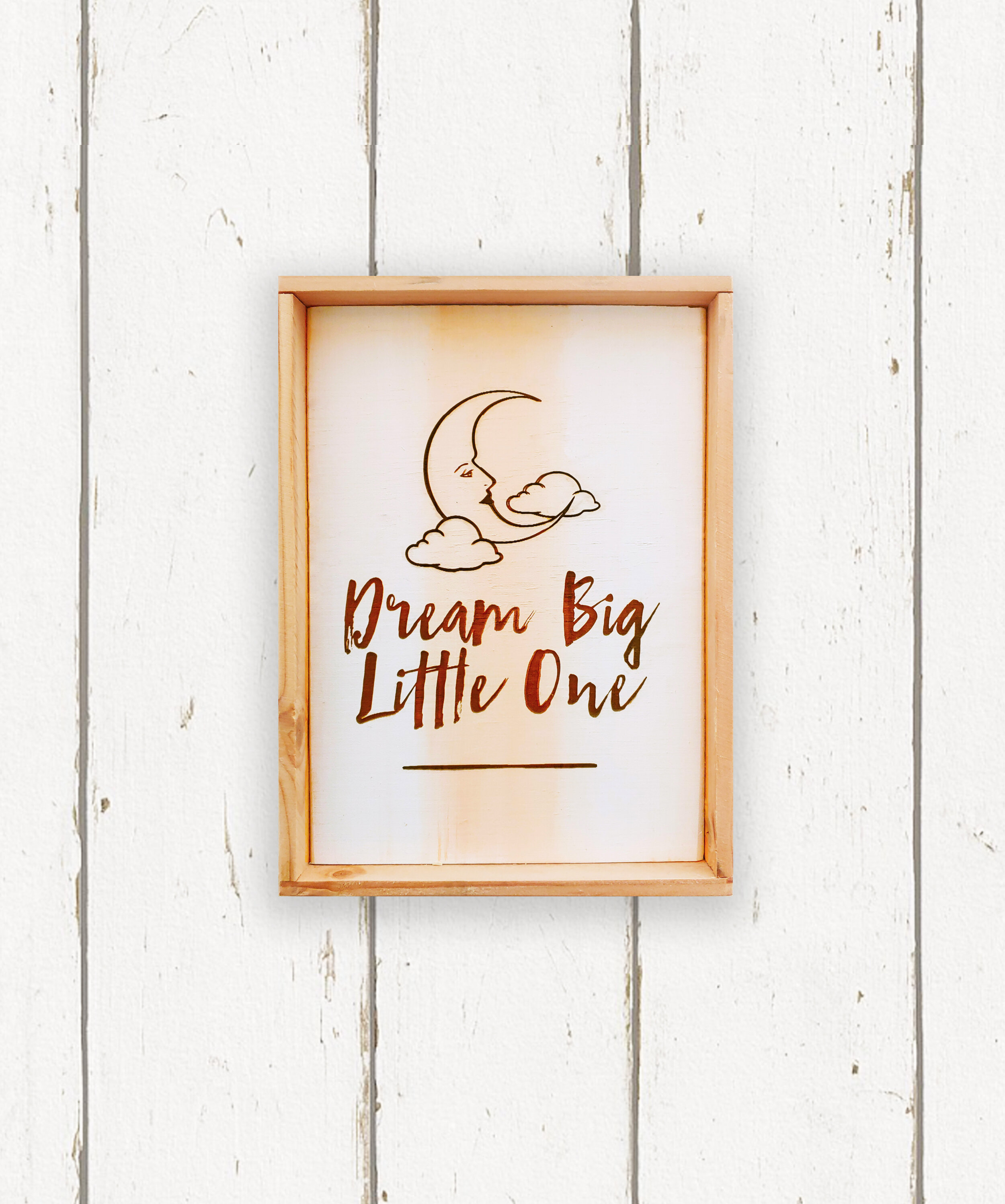 Wholesale + Dream Big Little One - Hand Painted Sign - Pink (Quantity of 6)