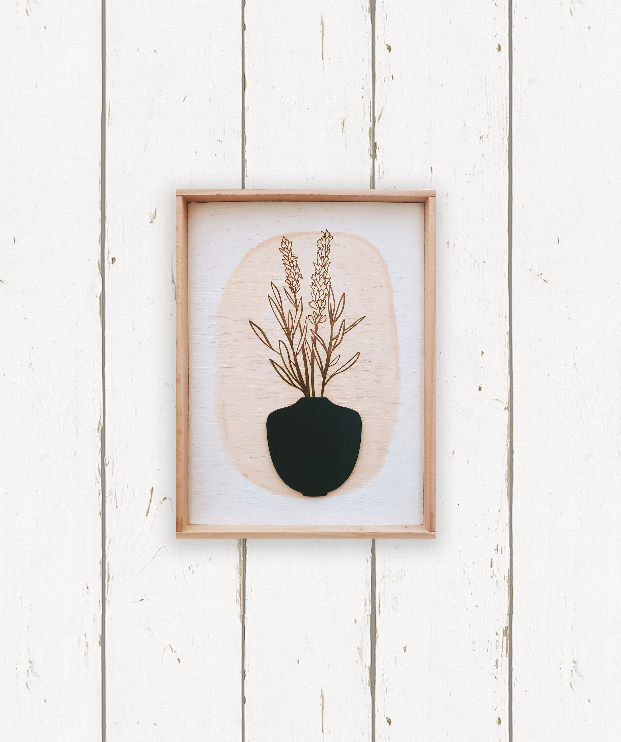 Wholesale + Wildflower Stems in Vase - Hand Painted Sign