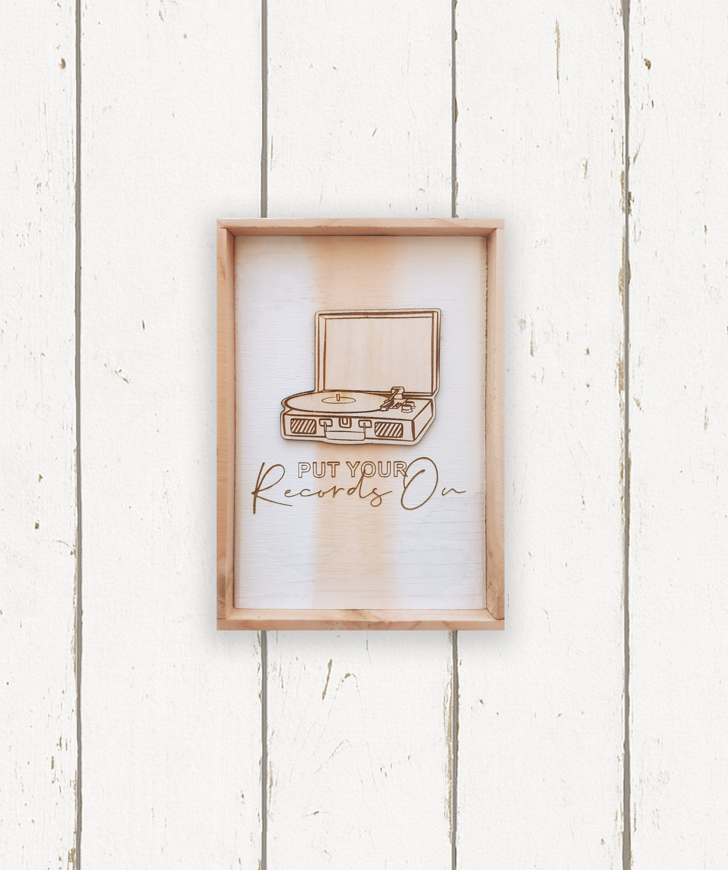 Wholesale + Put Your Records On - Hand Painted Sign (Quantity of 6)