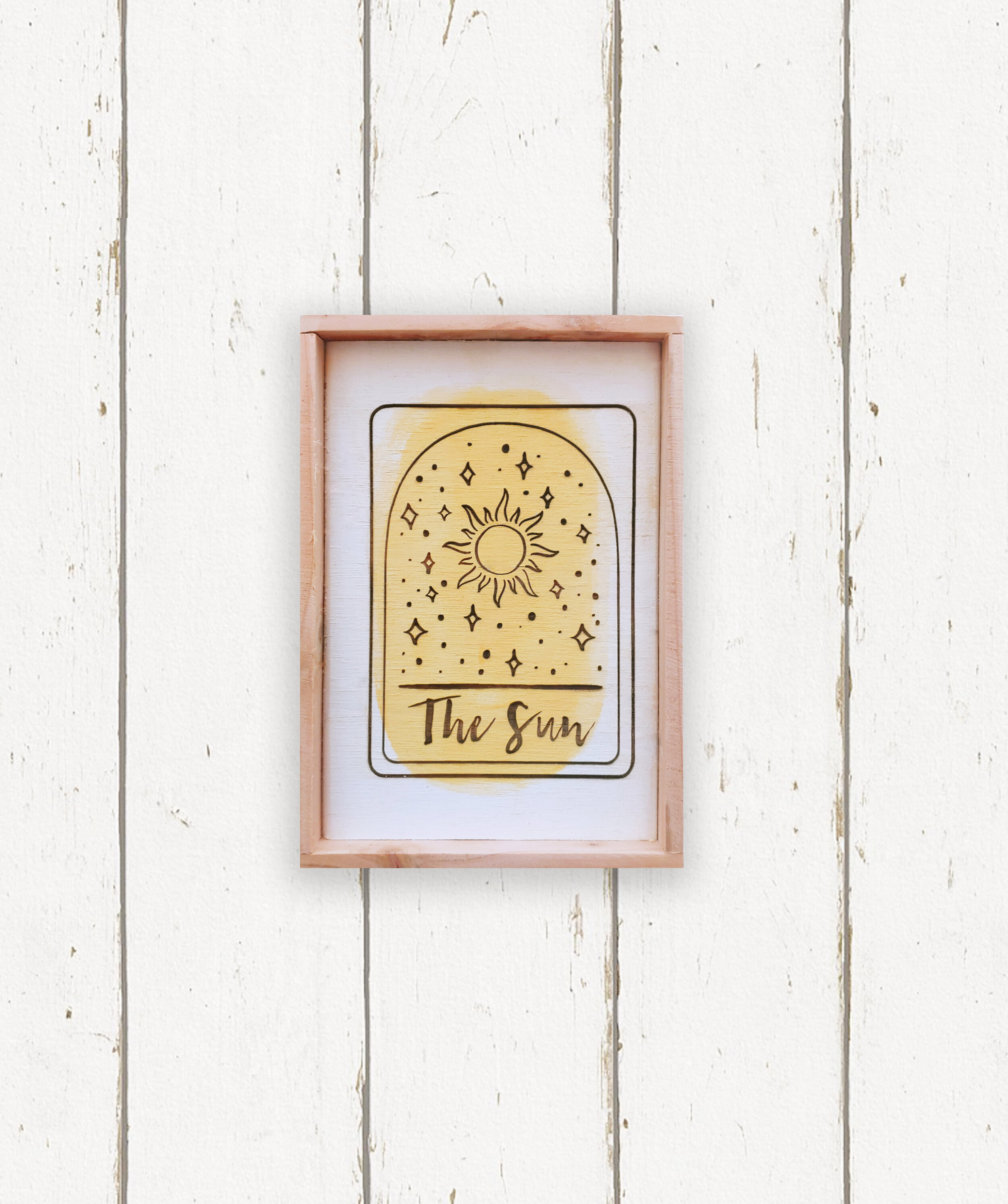 Wholesale + The Sun Tarot Card - Hand Painted Sign (Quantity of 6)
