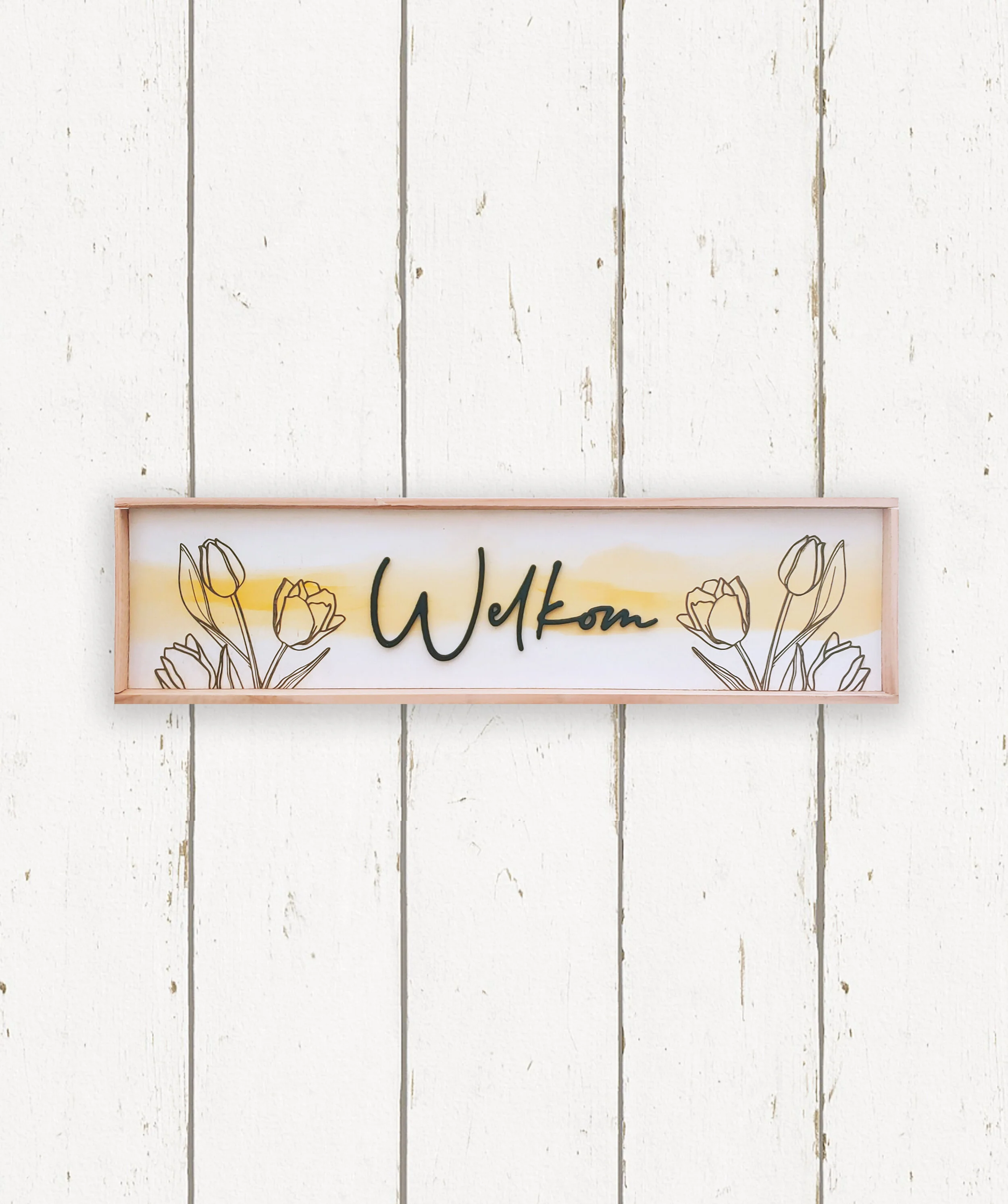 Wholesale + Welkom Tulip Entryway - Hand Painted Sign (Quantity of 5)