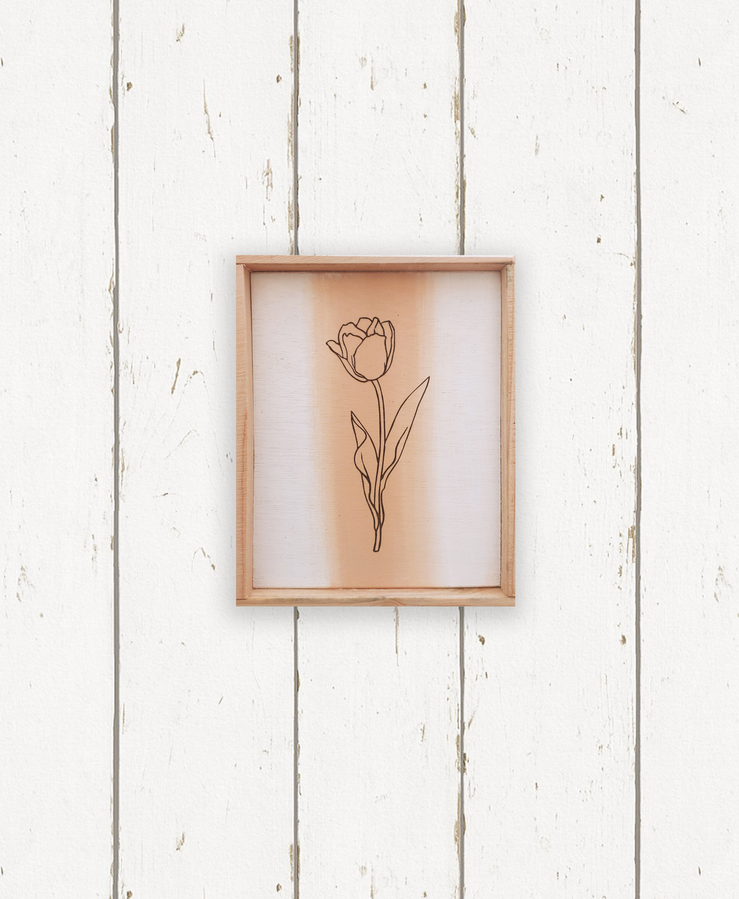 Wholesale + Hand Painted Single Tulip Sign (Quantity of 6)