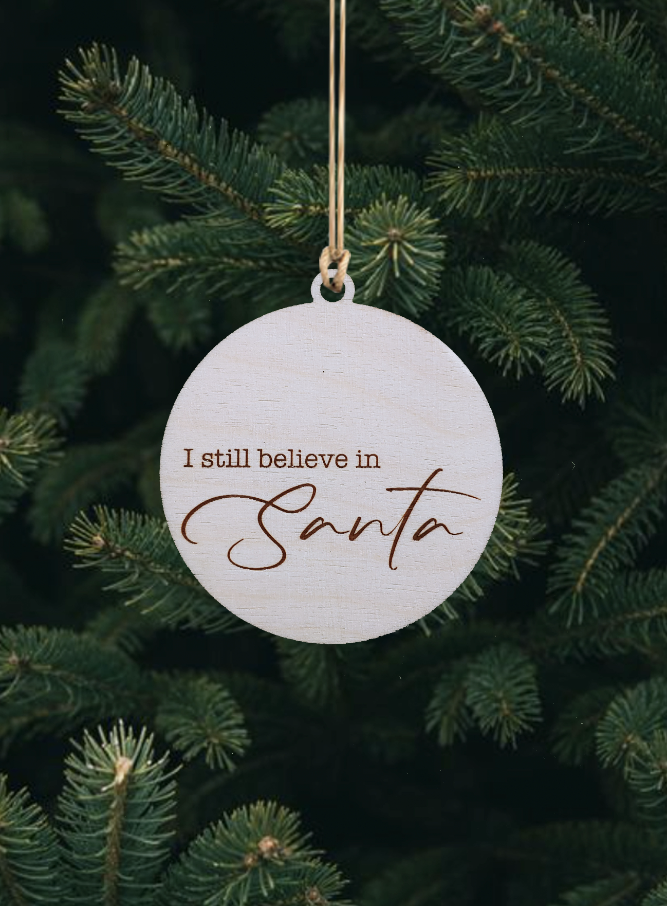 I Still Believe in Santa - Mod Ball Ornament