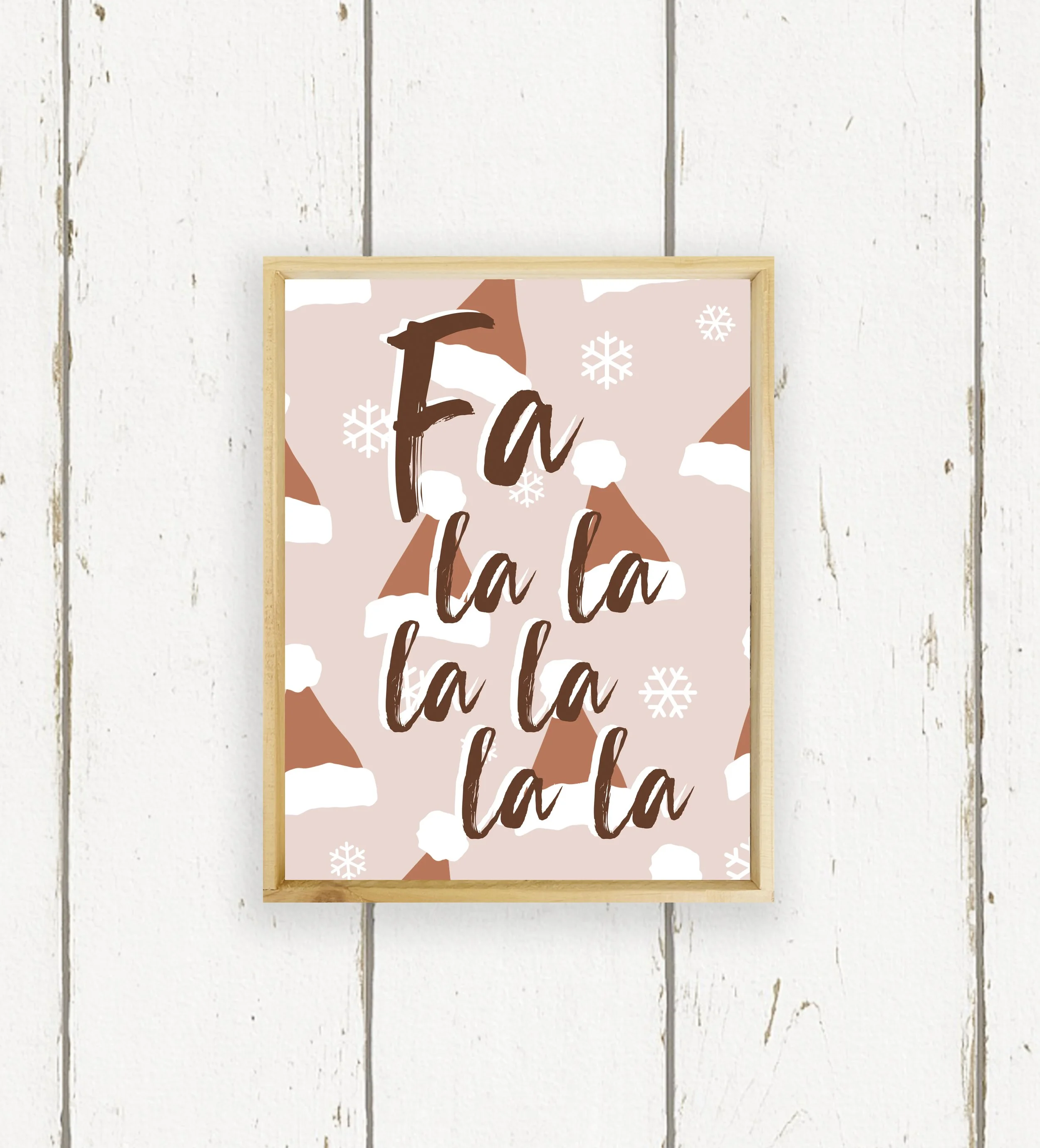 Wholesale + Fa La La La - Wood Sign (Quantity of 5)