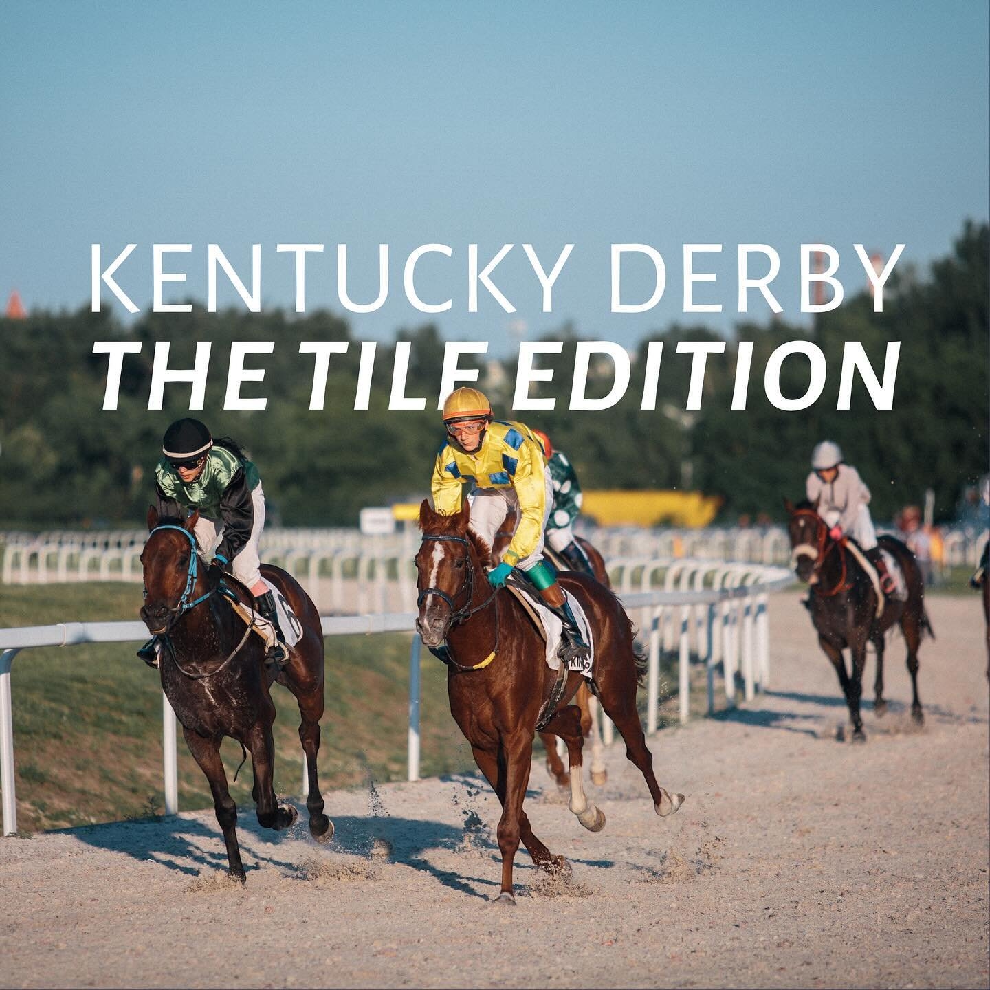 Kentucky Derby, but make it Tile: Tile inspired by some of the horses in the running.  We love bourbon and any reason to wear an extravagant hat, but the horses are the stars of the show.