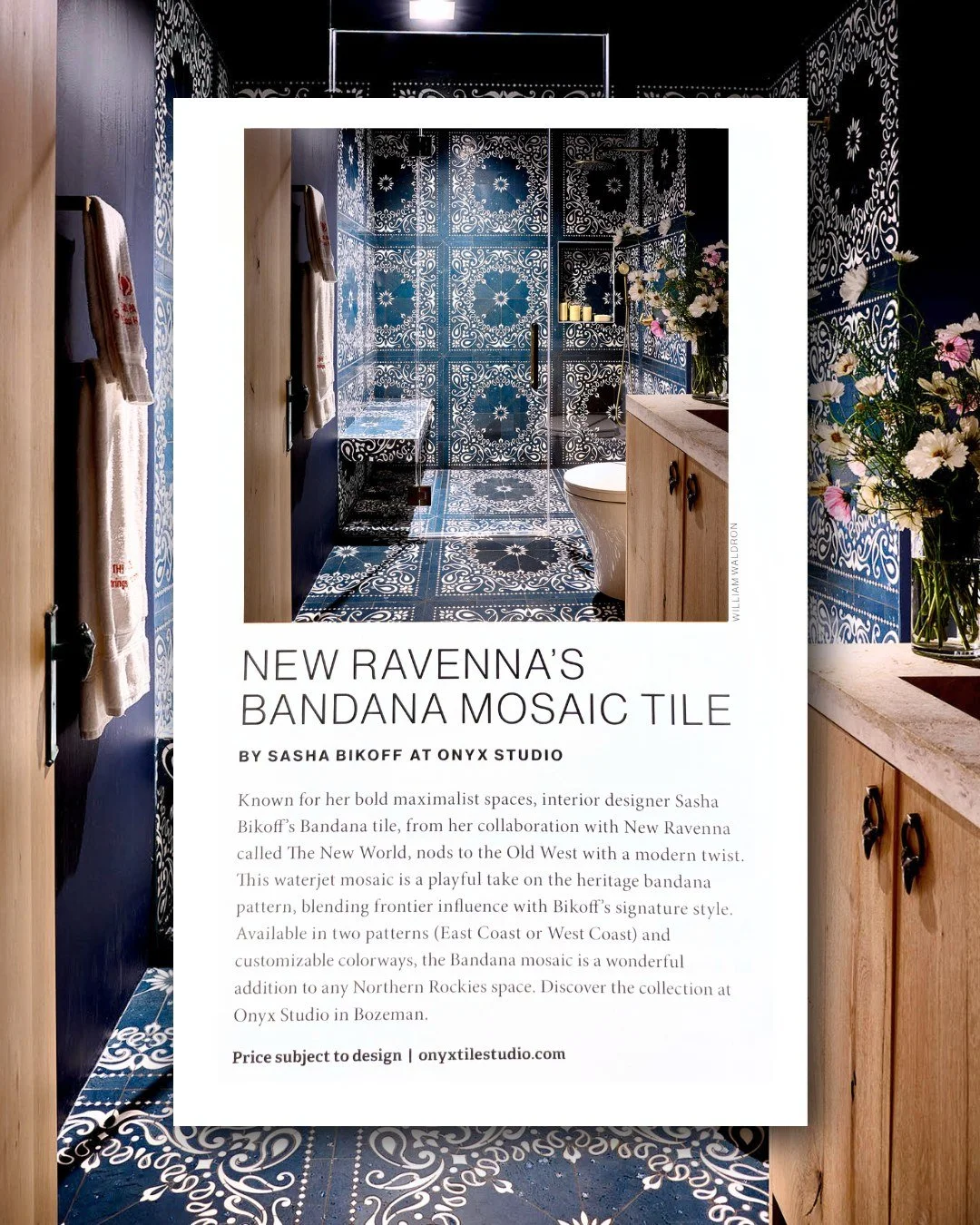 Our recent feature in Big Sky Journal's Home Issue &lsquo;Best of The West&rsquo;. Thank you, @big_sky_journal!

&ldquo;Known for her bold, maximalist spaces, interior designer Sasha Bikoff&rsquo;s Bandana, from her The New World collaboration with N