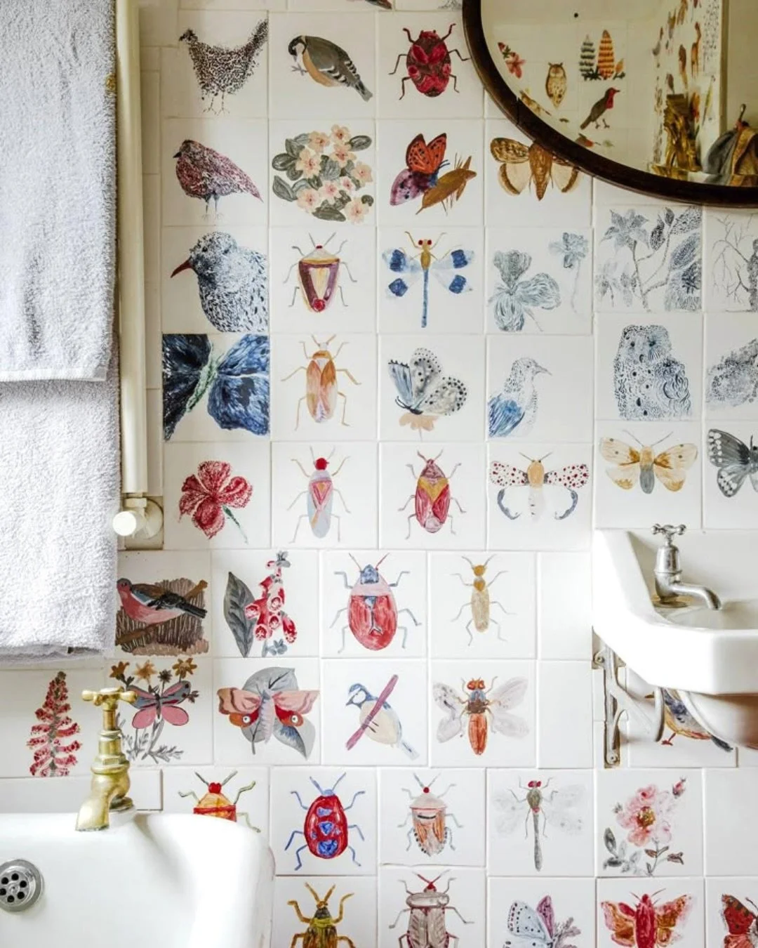 Taking spring tile to the next level 🌷🐛🪿🐞