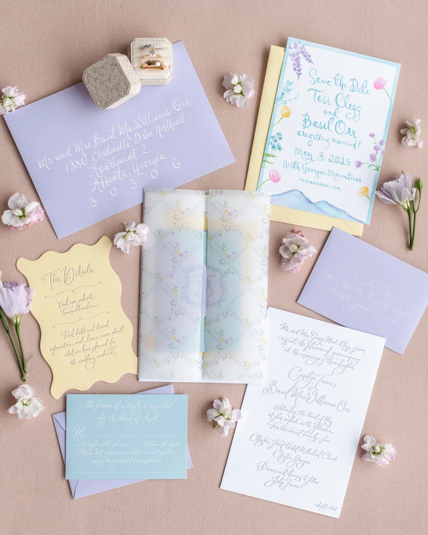 Clayton, Georgia Invitation Suite